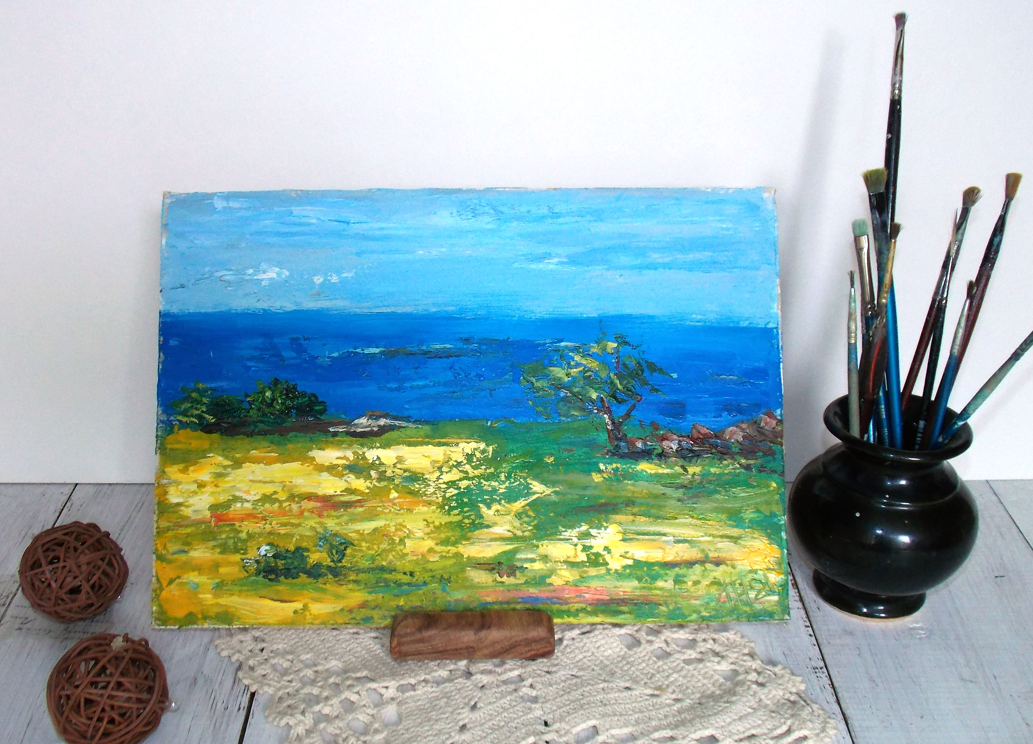 Blue landscape