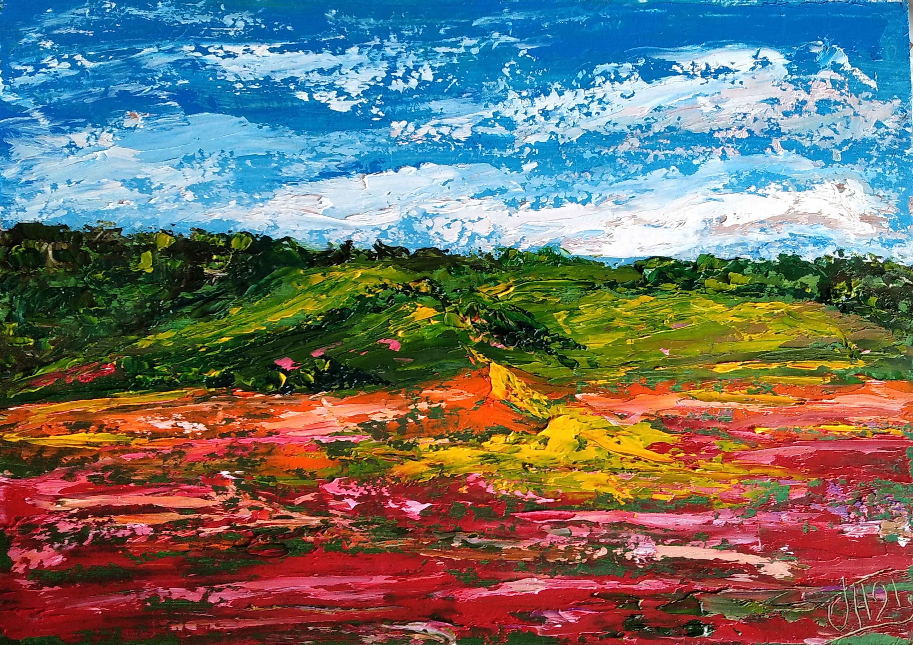 Flower landscape