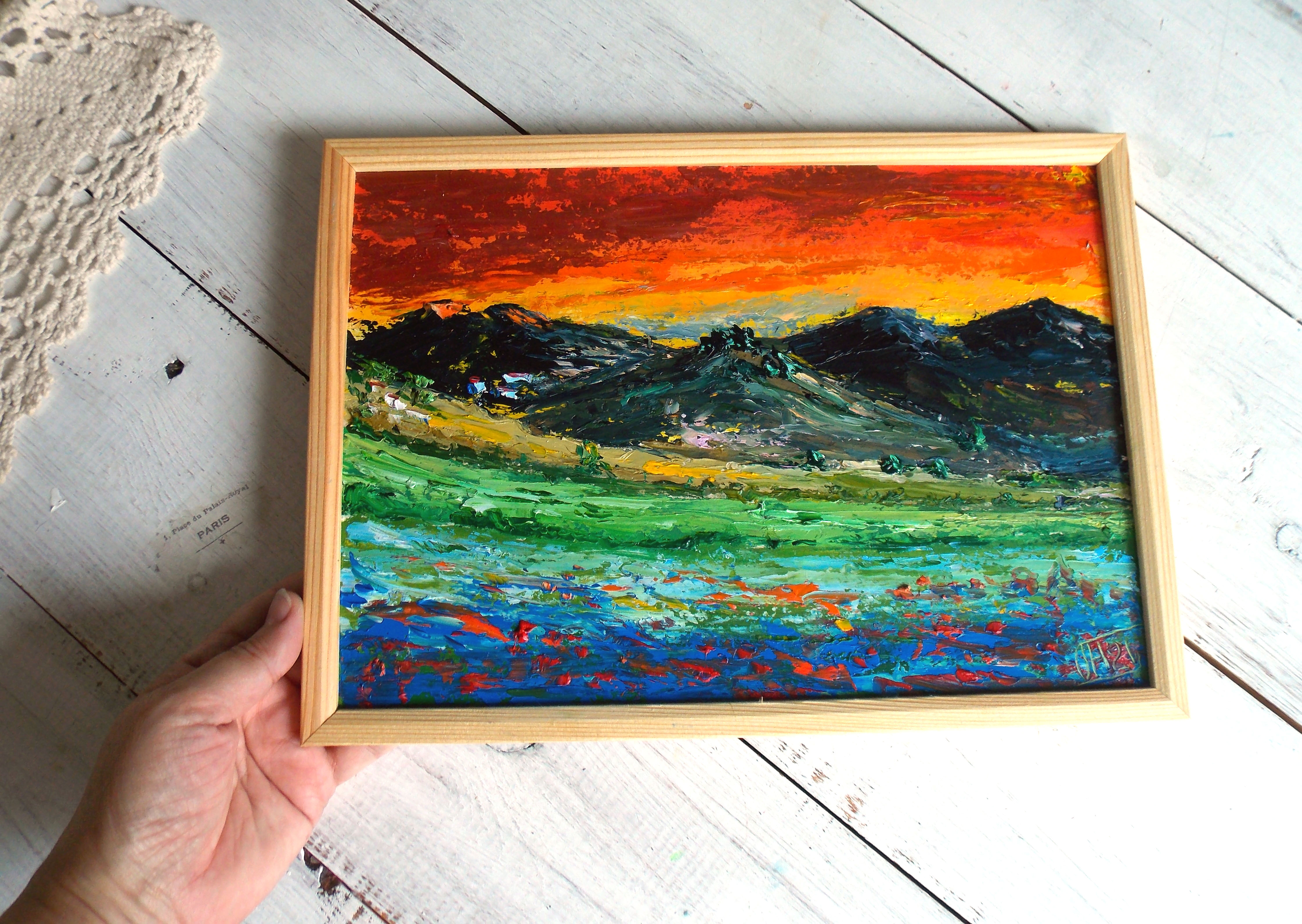 Sunset painting