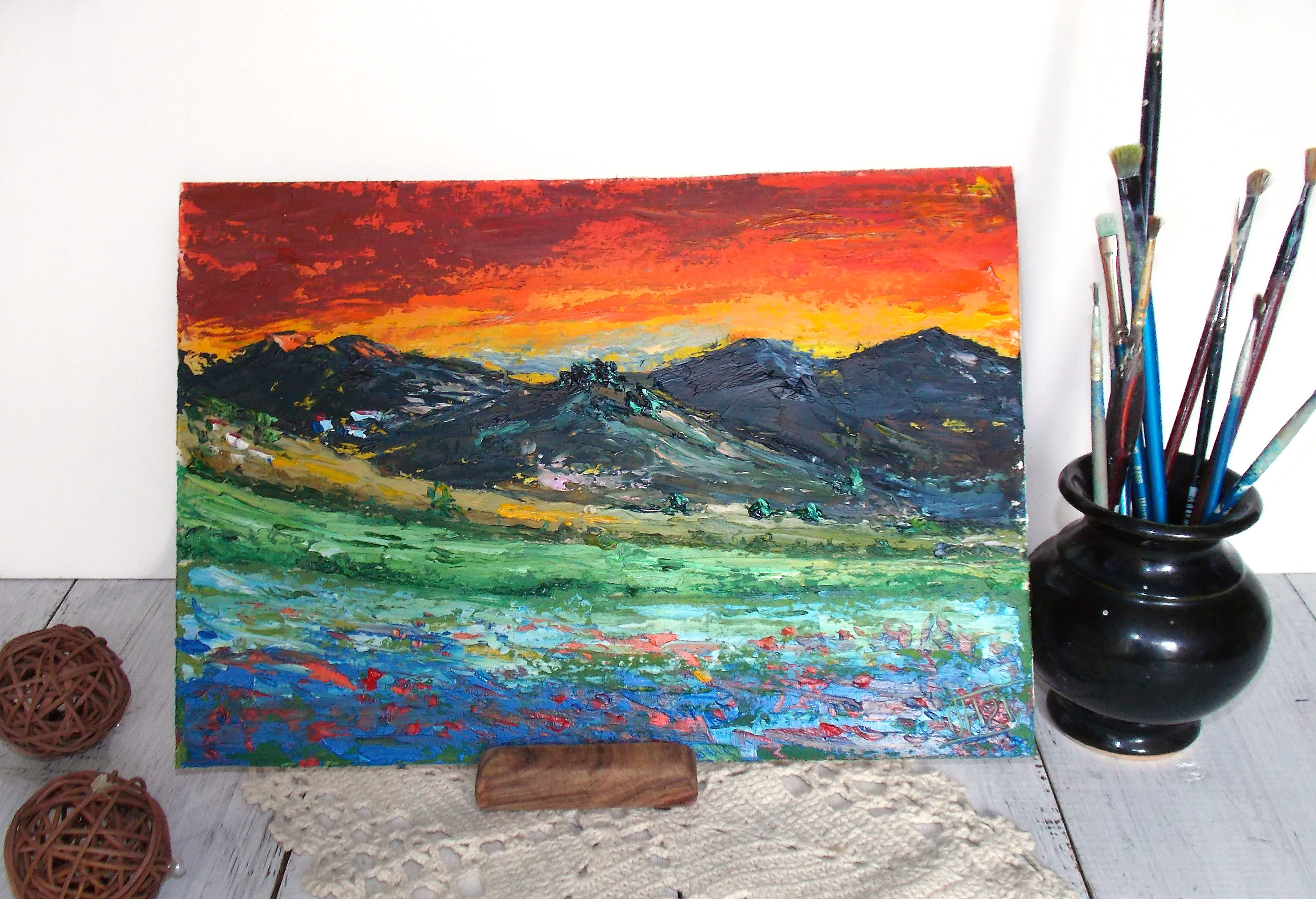 Sunset painting