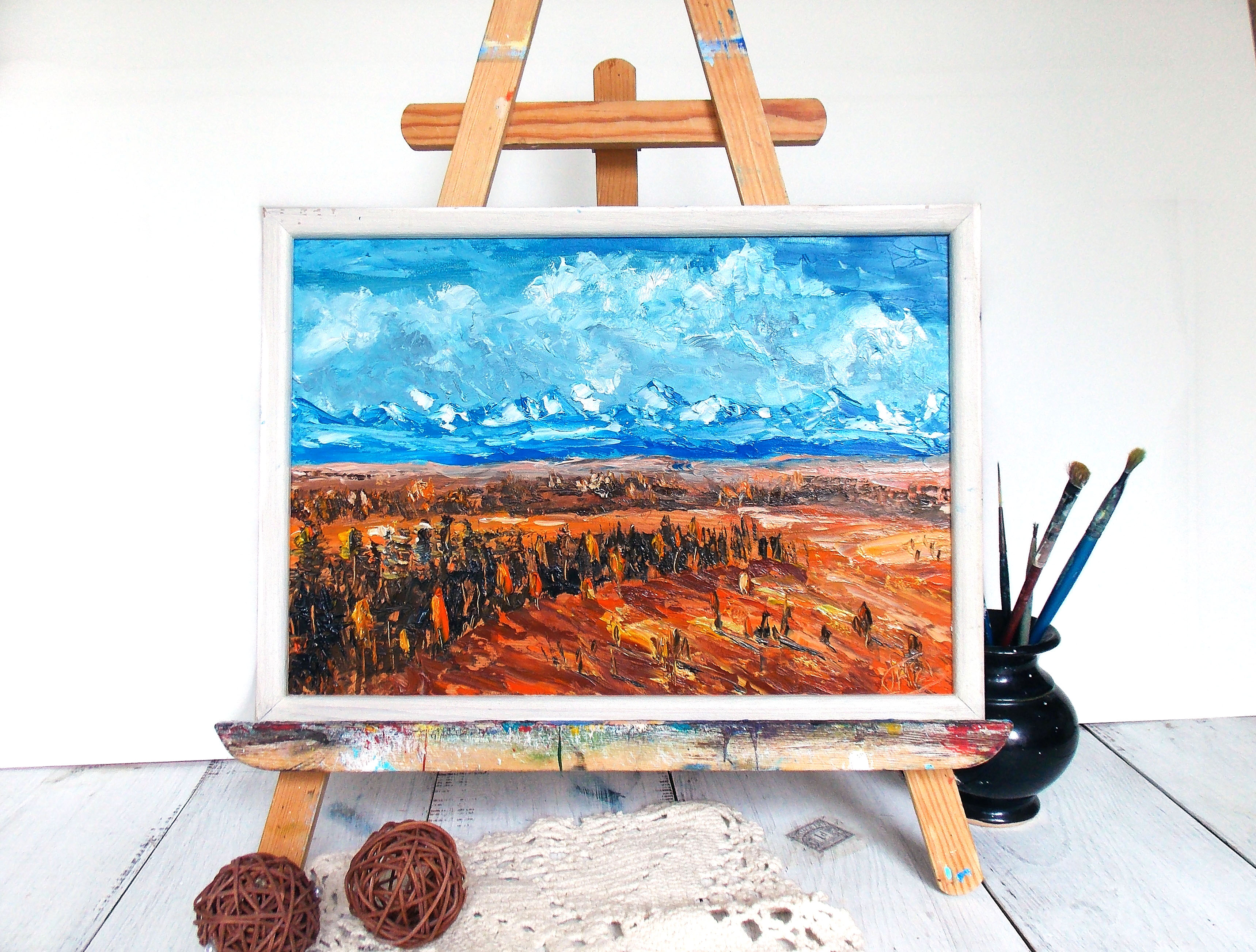 Altai, Mountain landscape, autumn forest