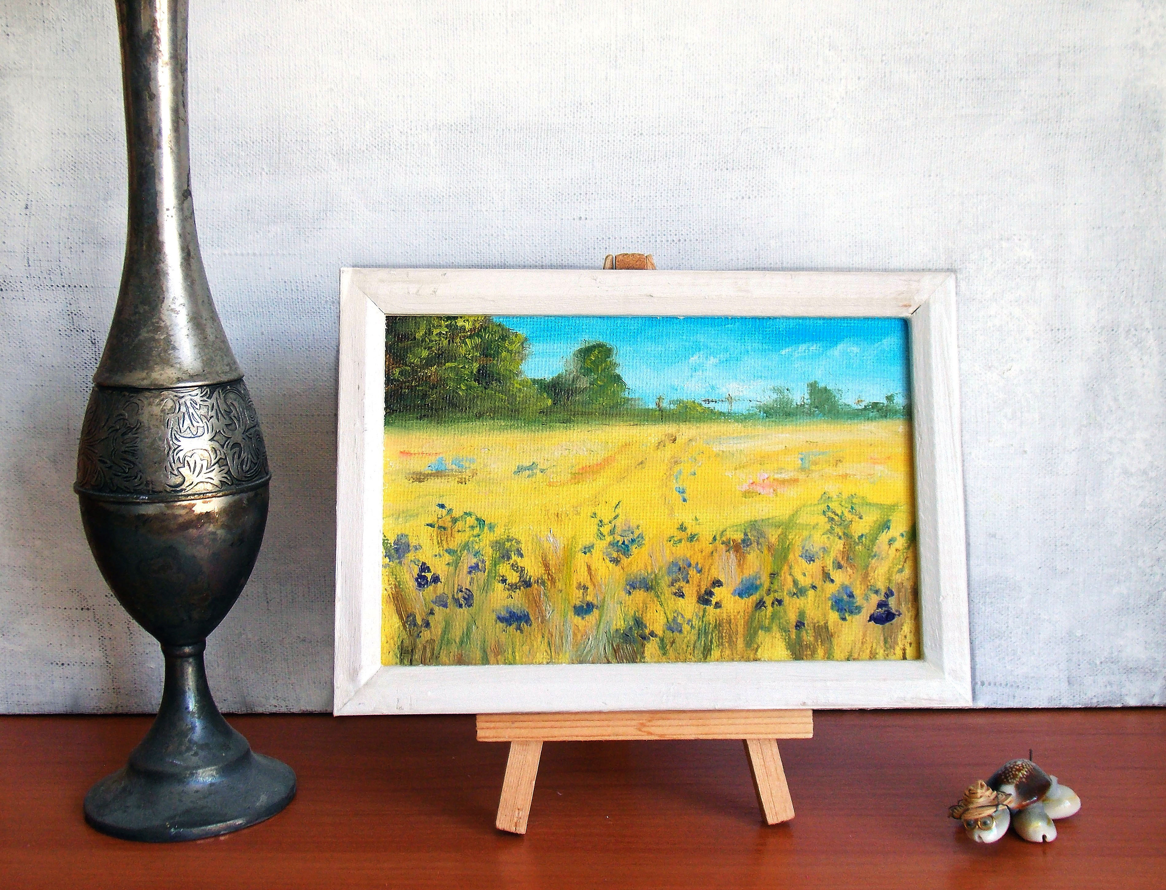 Field of blue flowerst