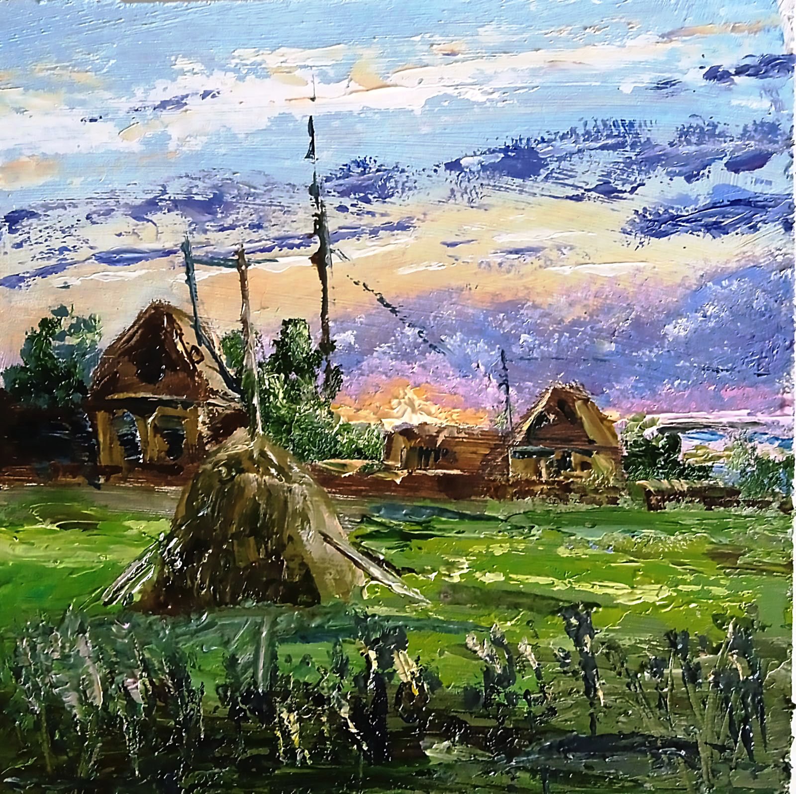 Country landscape, Haystack