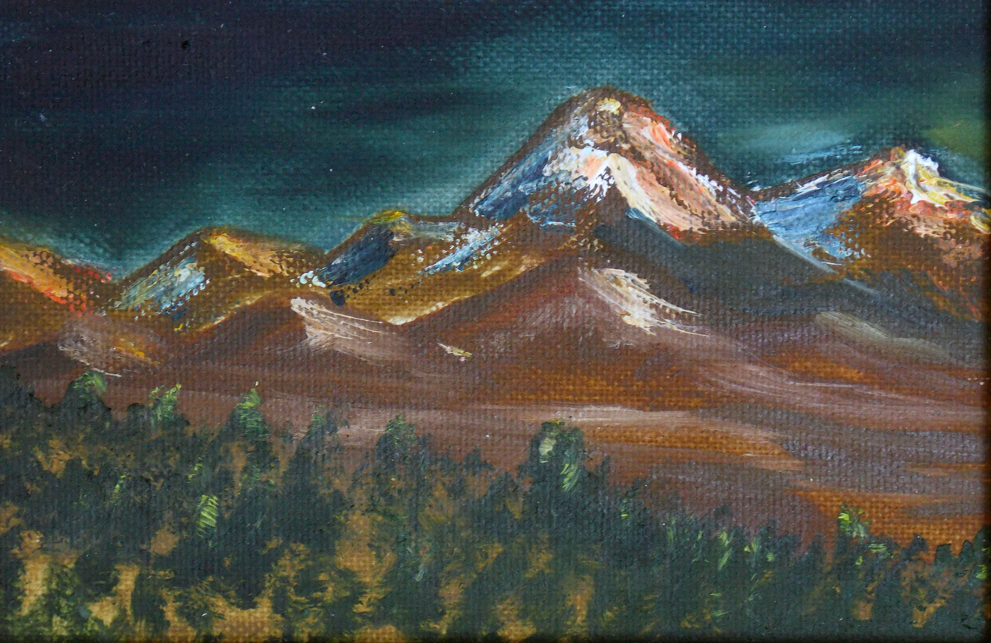 Night in the mountains