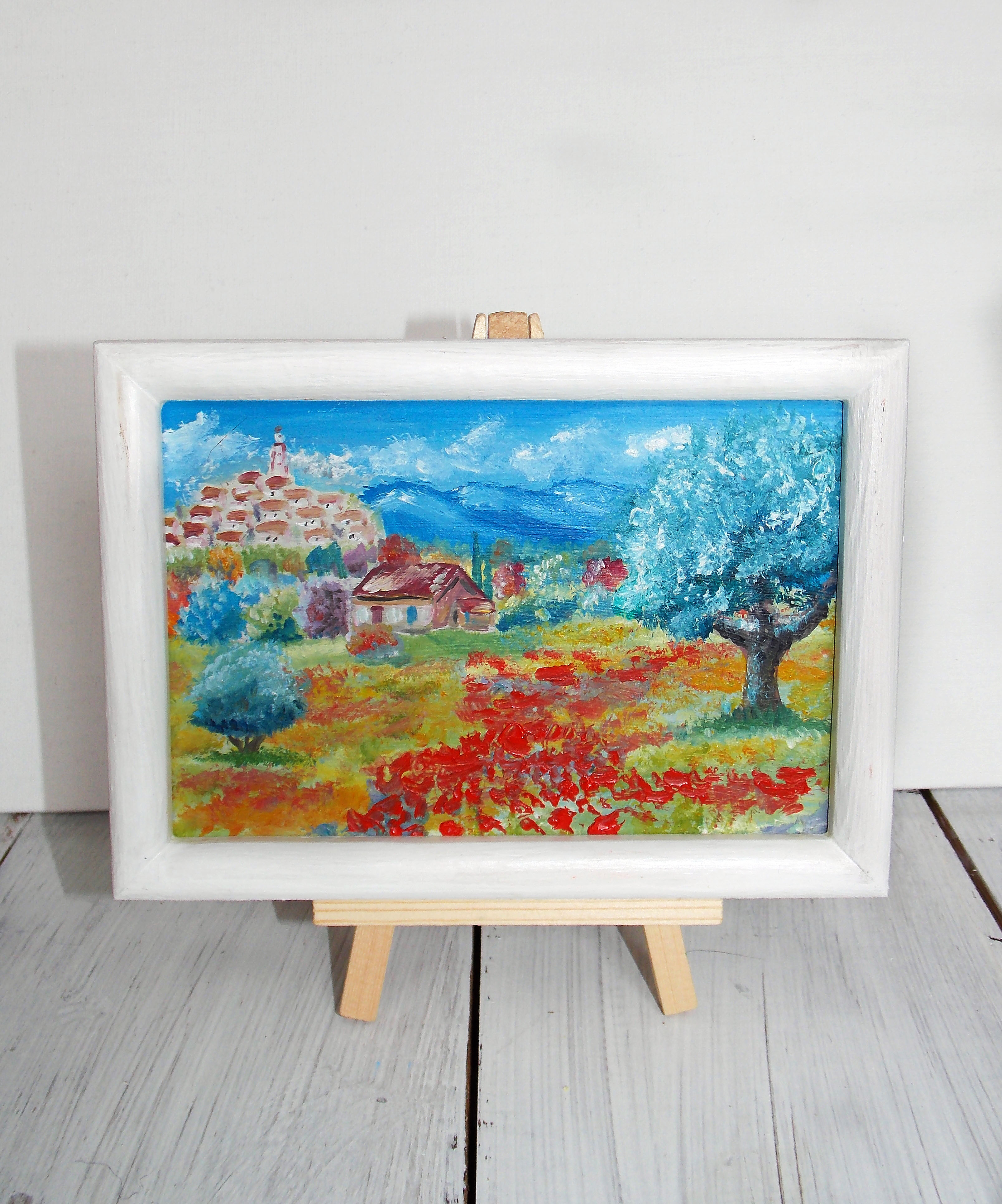 Landscape with poppies