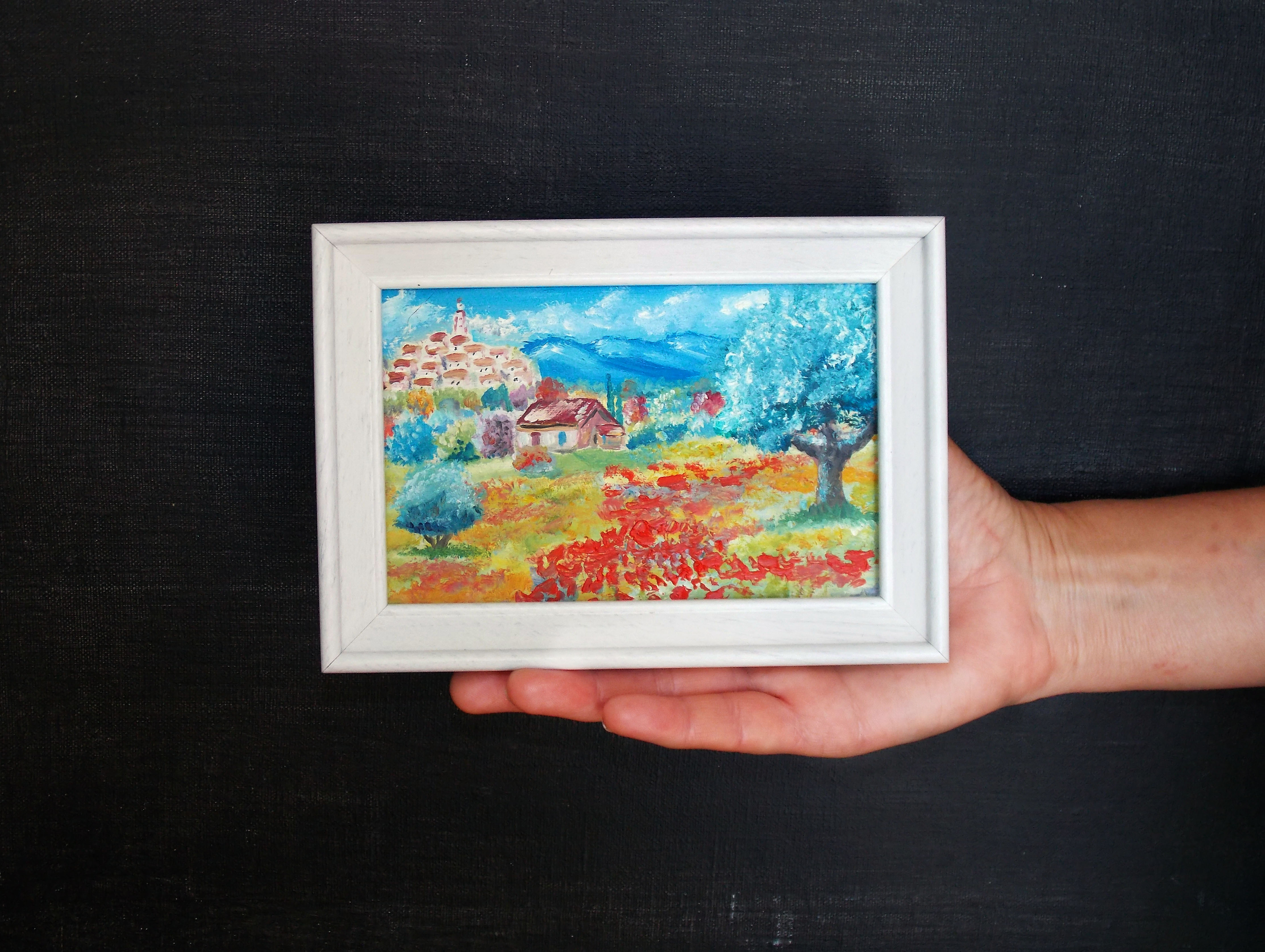 Landscape with poppies