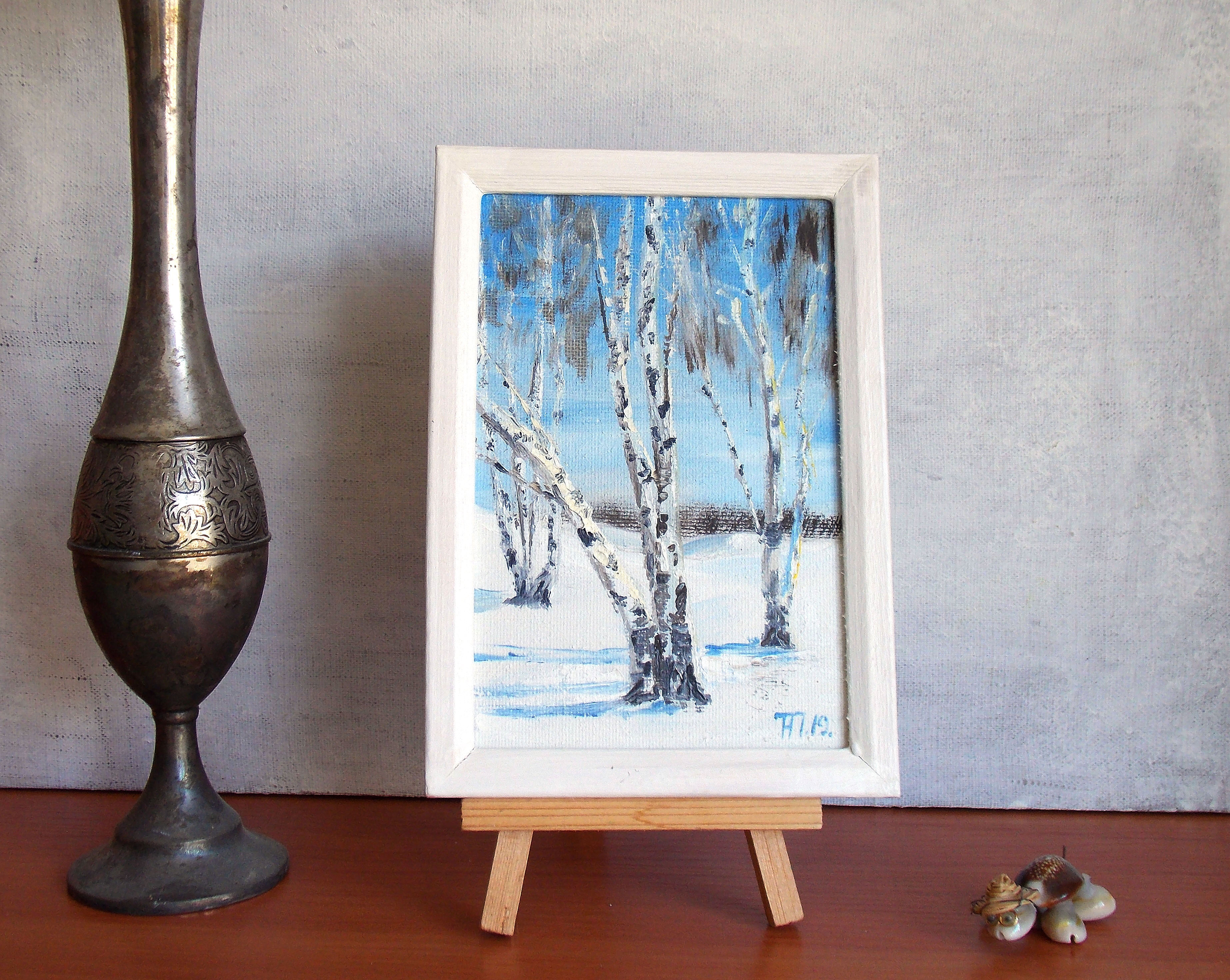 Winter birches