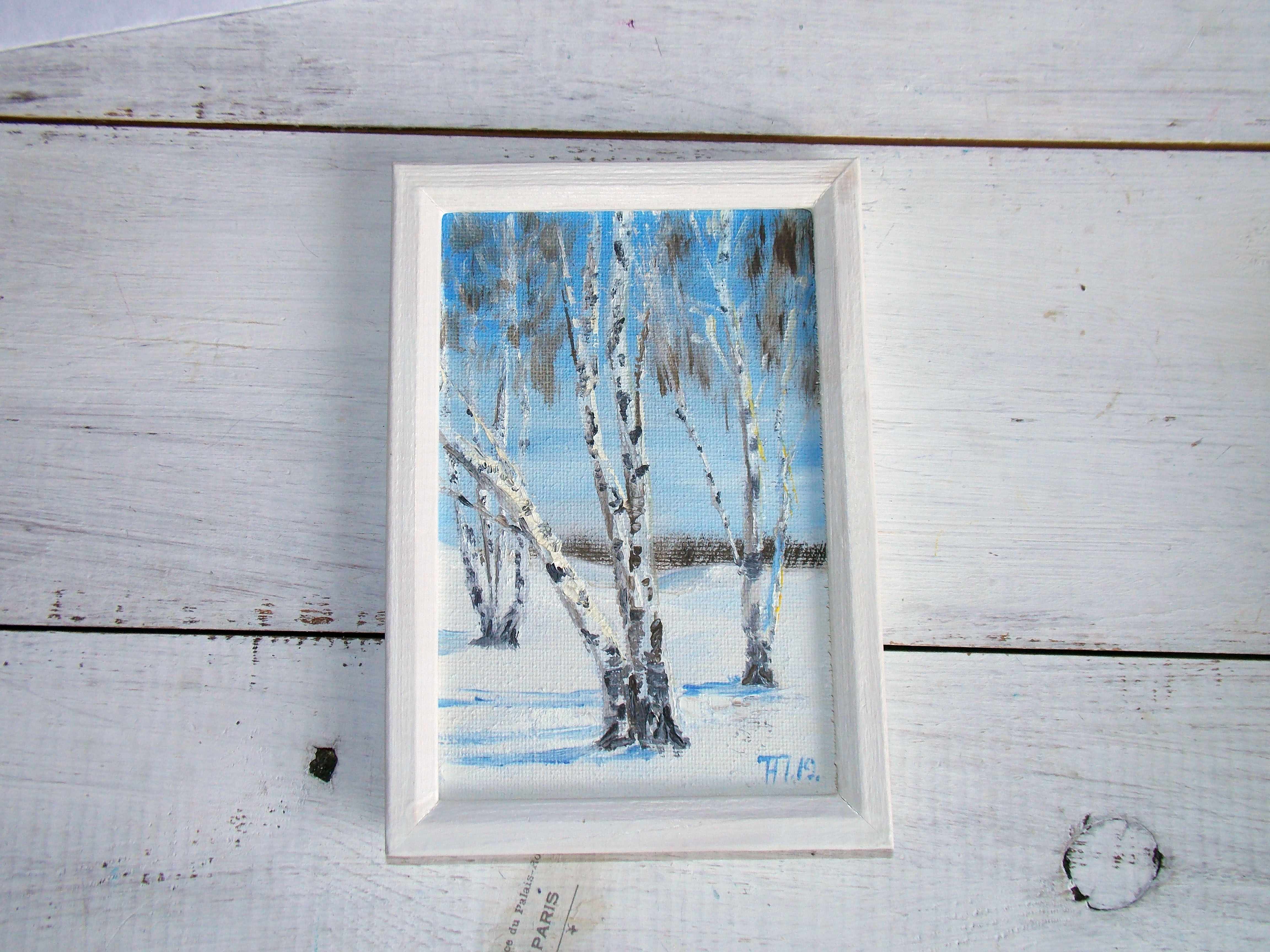 Winter birches