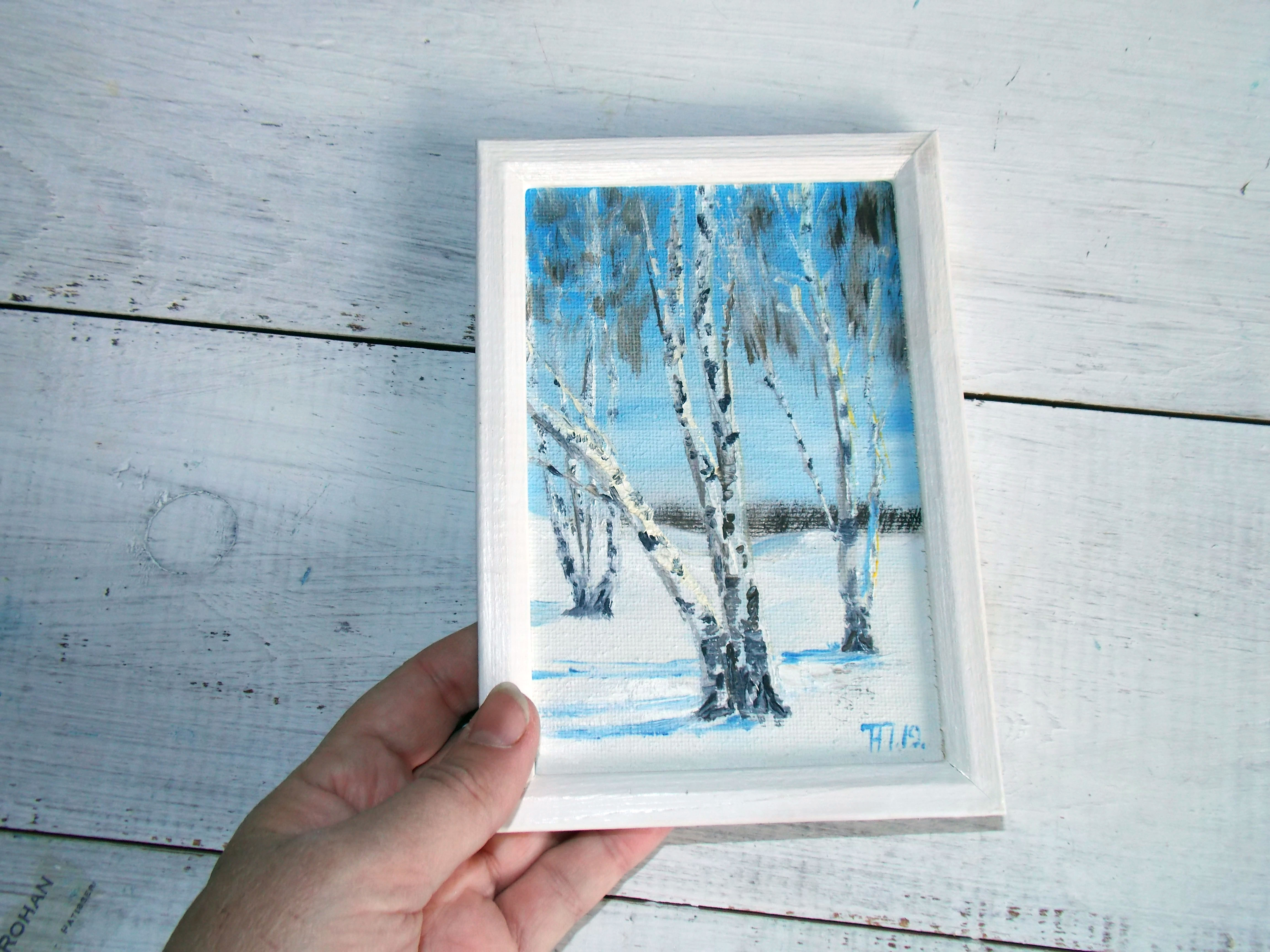 Winter birches