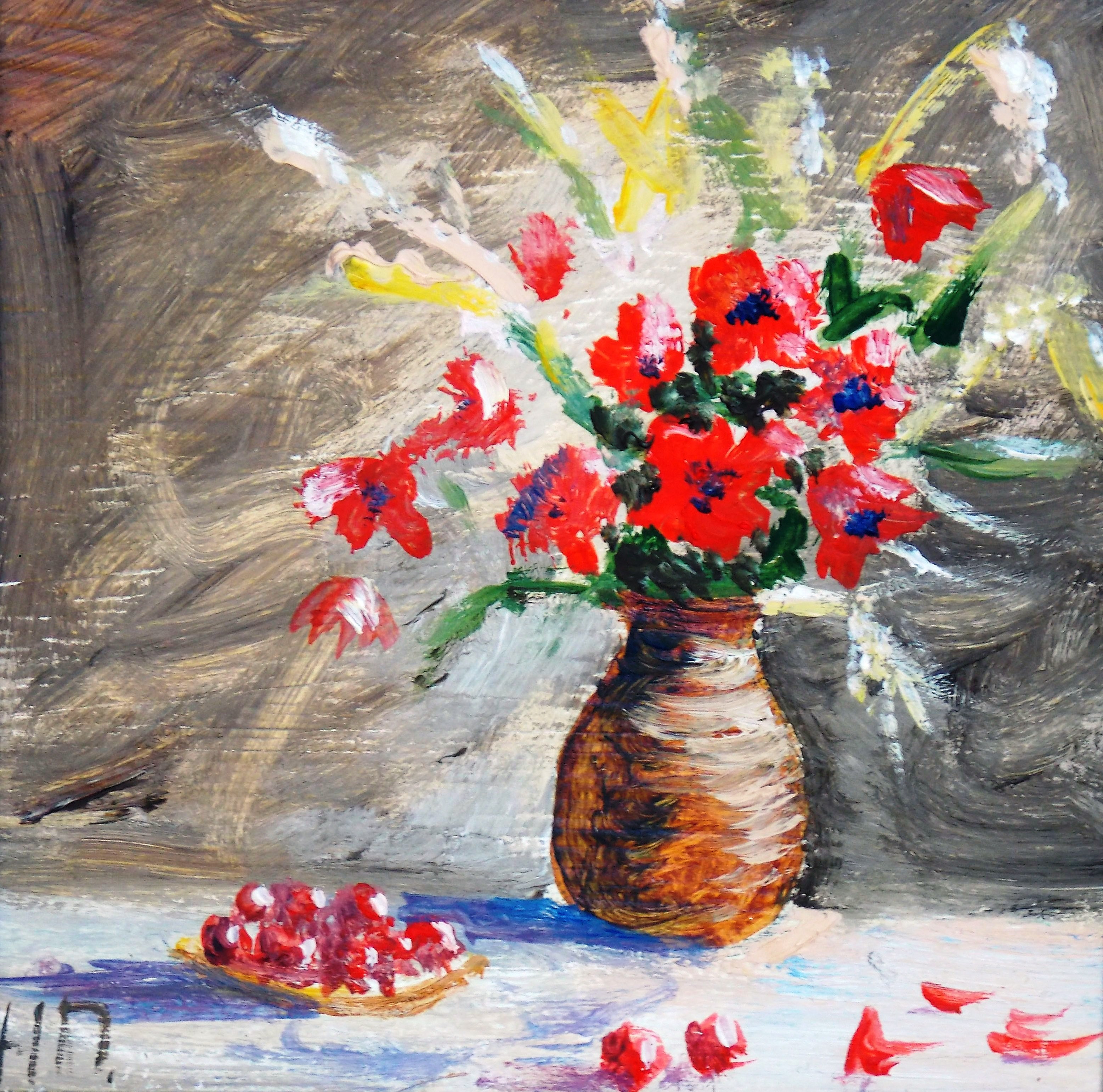 Bouquet of red poppies
