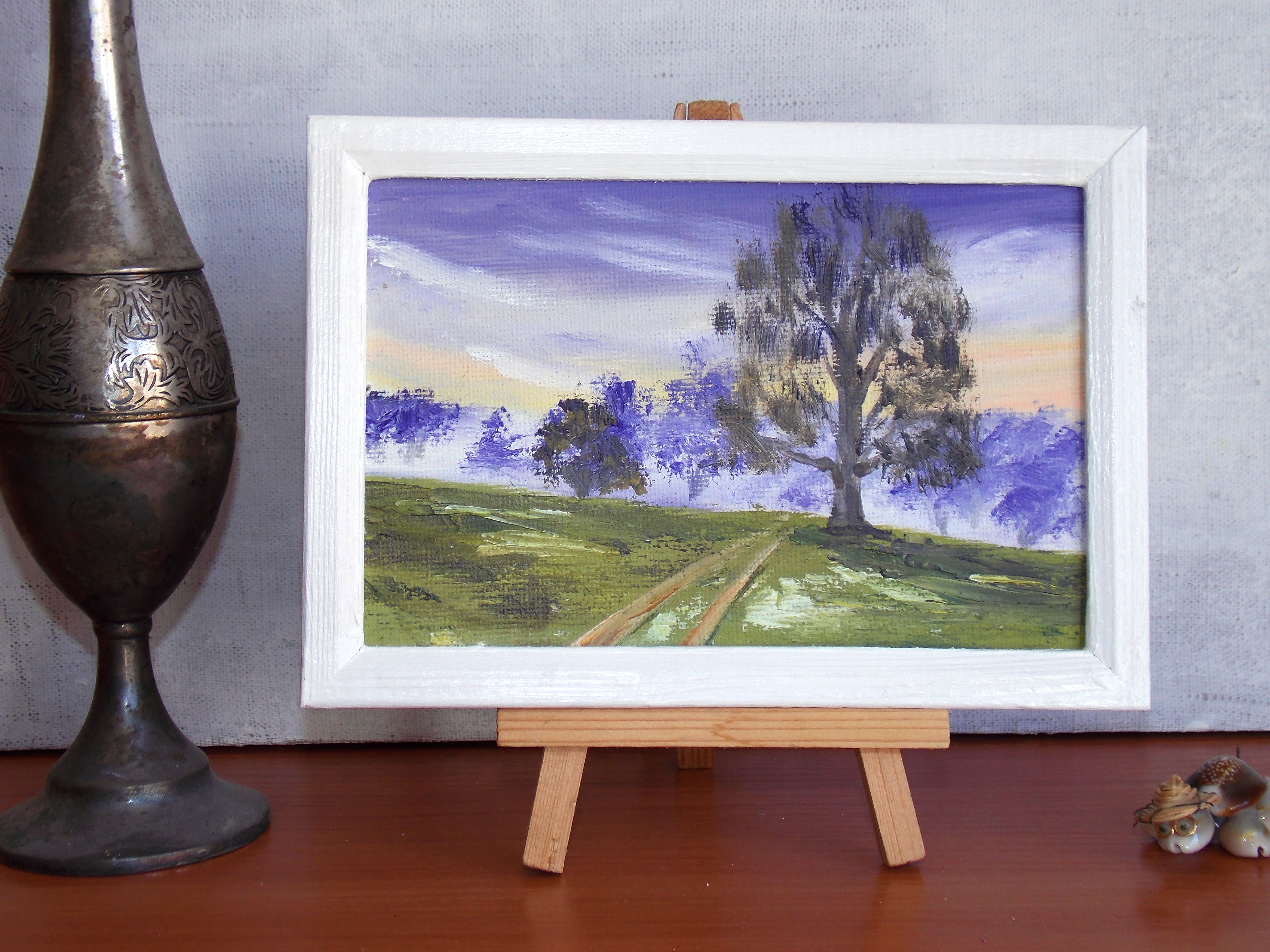 Lilac Dawn, Sunset painting