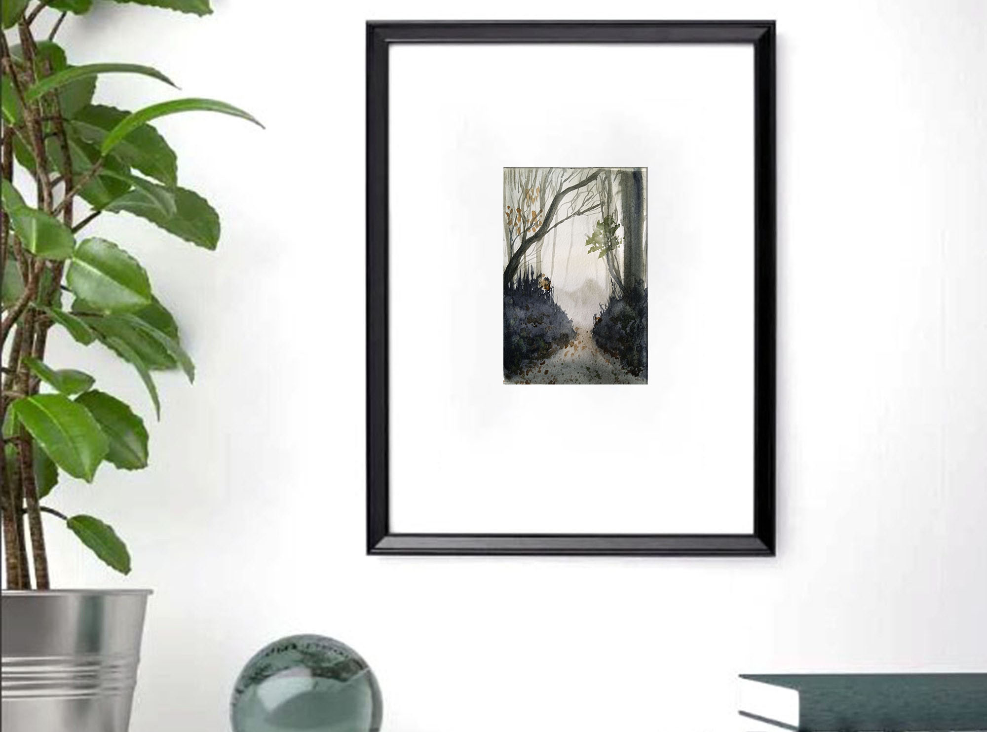 Watercolor postcard #18, watercolor miniatures