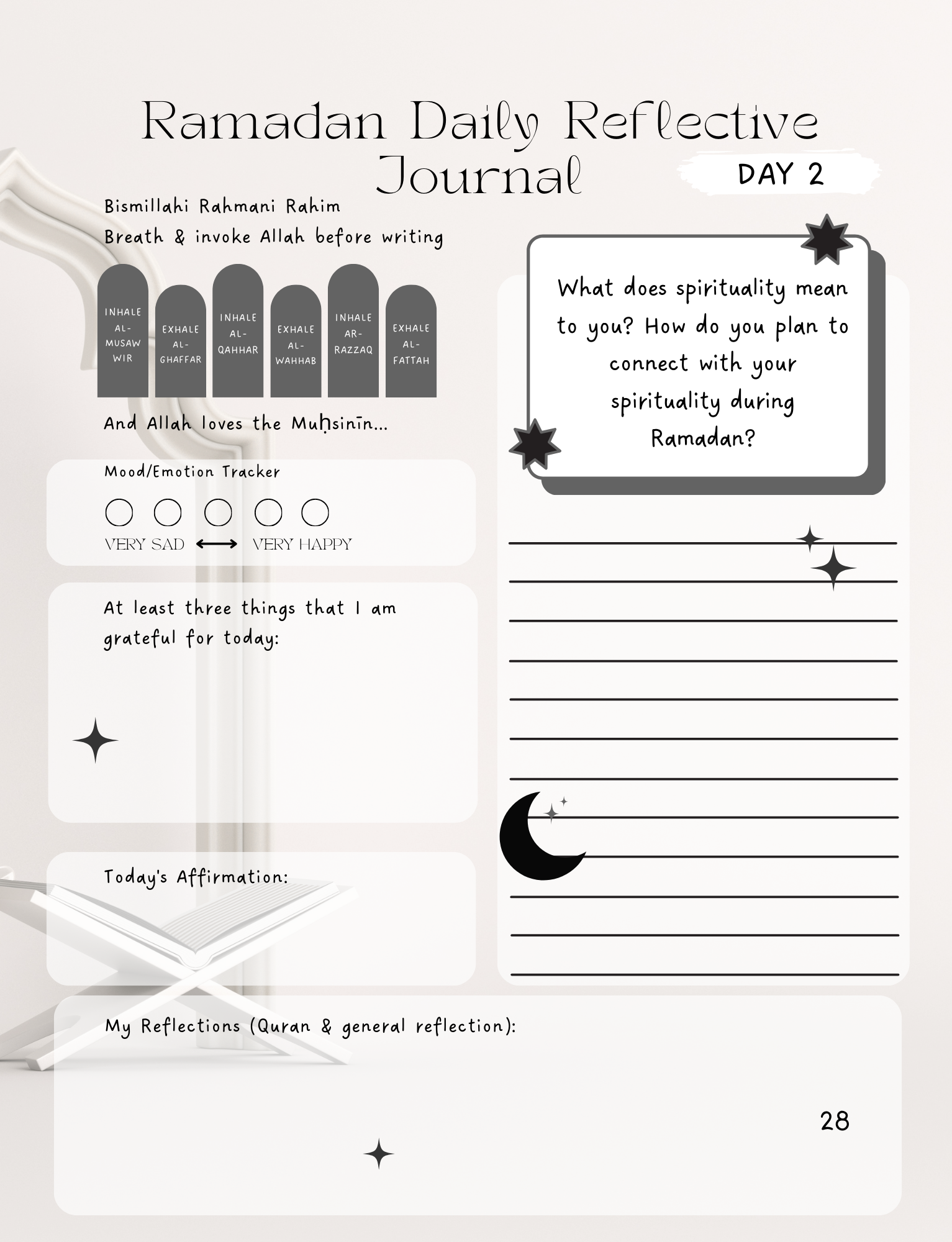 The Mindful Muslim Ramadan all-in-one Journal and Planner 