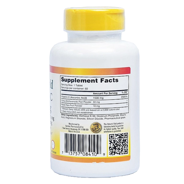 Nature's Field Vitamin C 1500mg