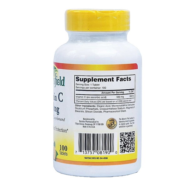Nature's Field Vitamin C 500mg