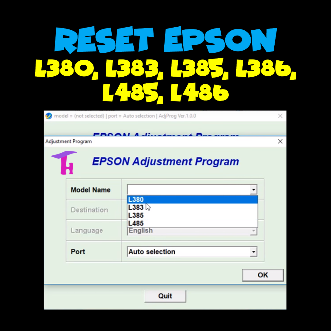 Reset EPSON L380-383-385-386-485-486 FULL
