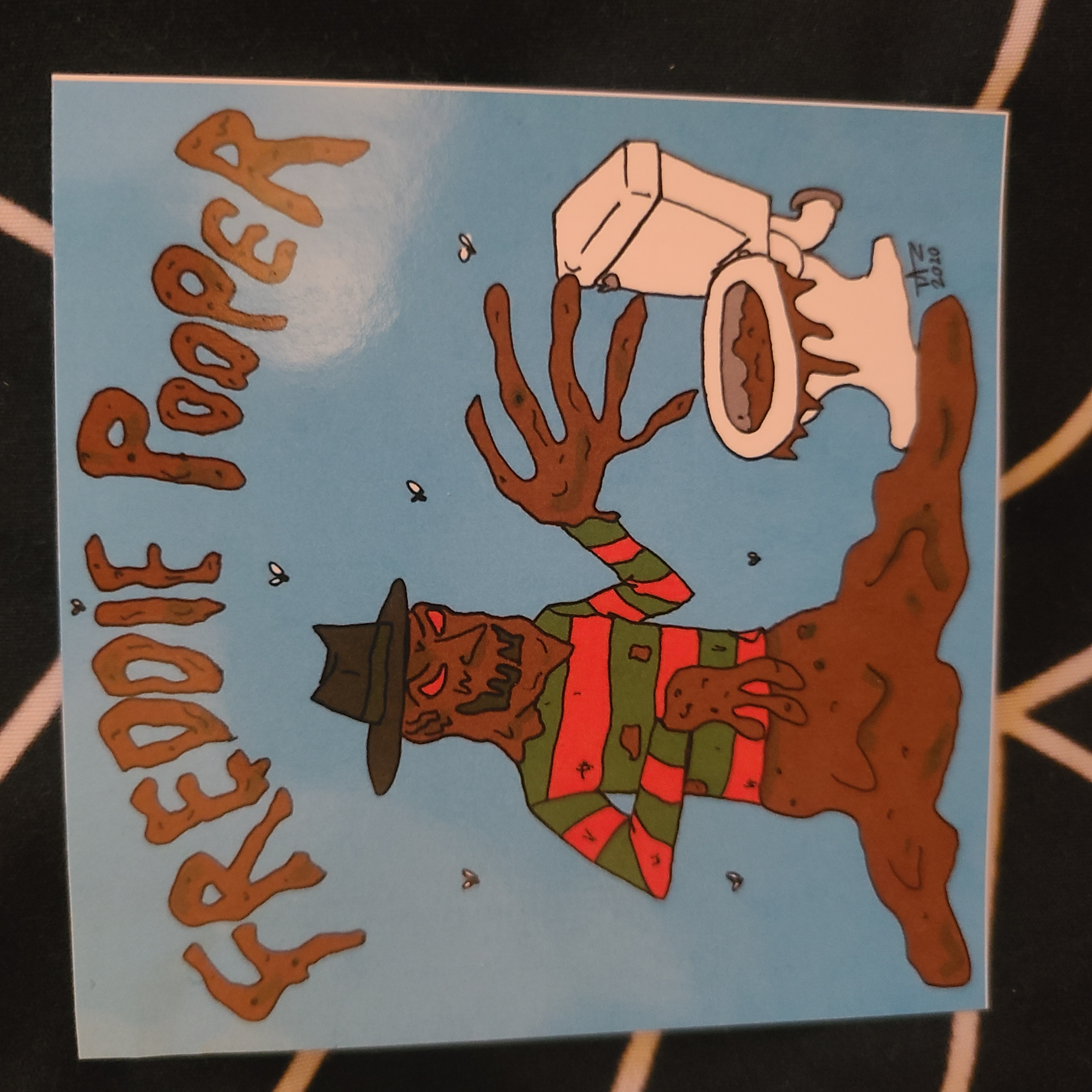 Freddie Pooper sticker
