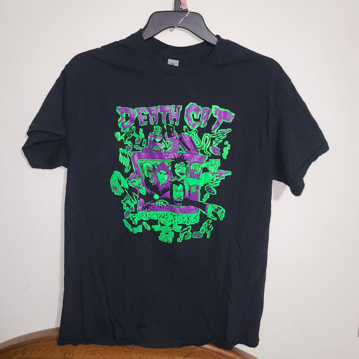 DEATH CAT Furrocious Flicks T-shirt (SMALL)