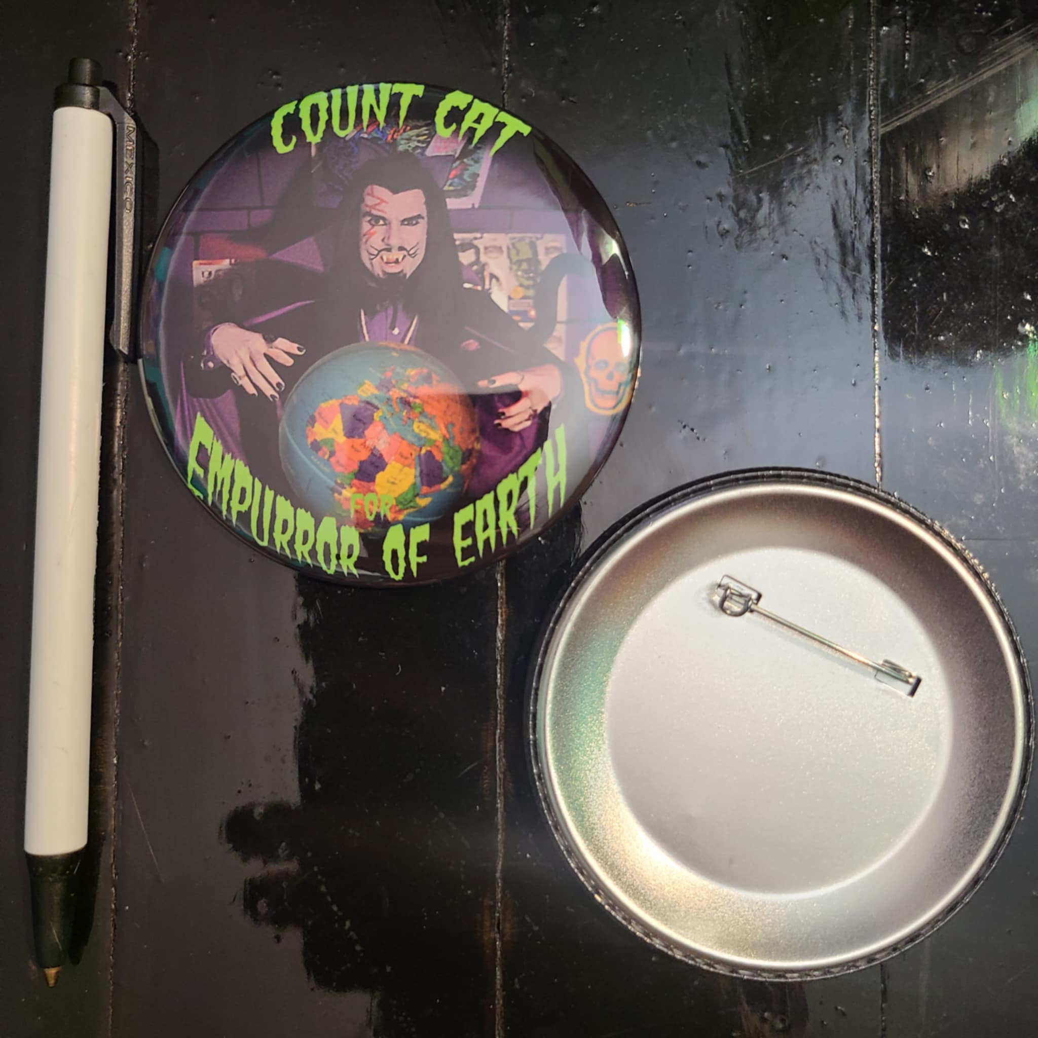 Count Cat for Empurror! pin/button 3 inches!