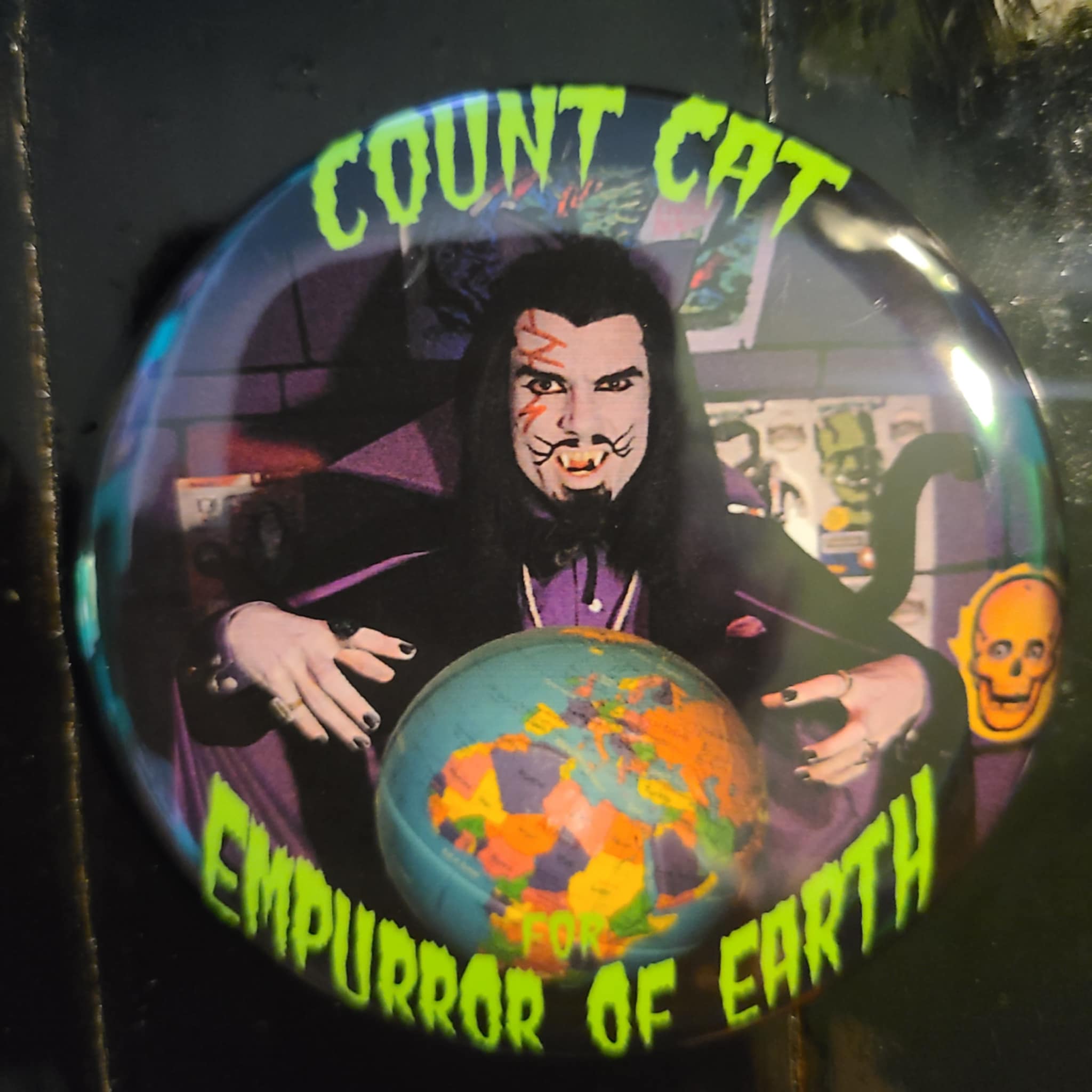 Count Cat for Empurror! pin/button 3 inches!