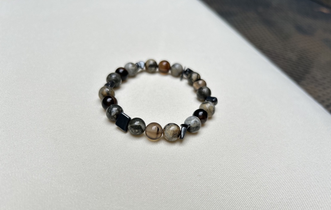 Pyrite Magnetite Onyx Bracelet