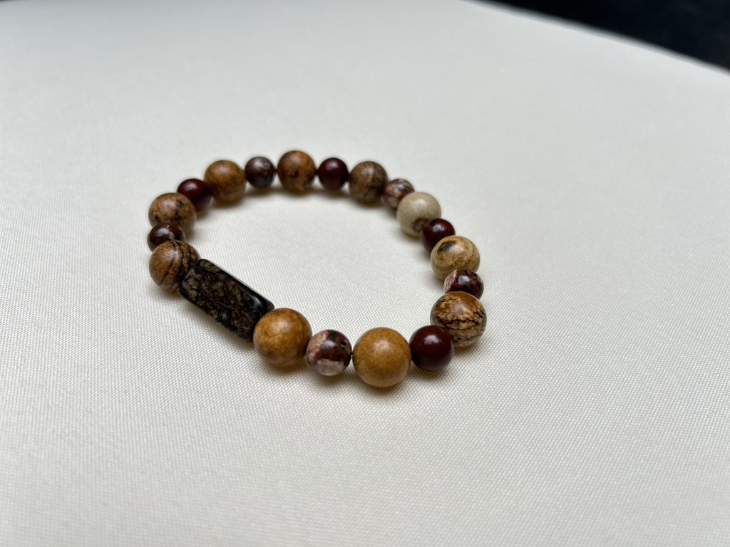 Bloodstone Dragon Jasper Bracelet
