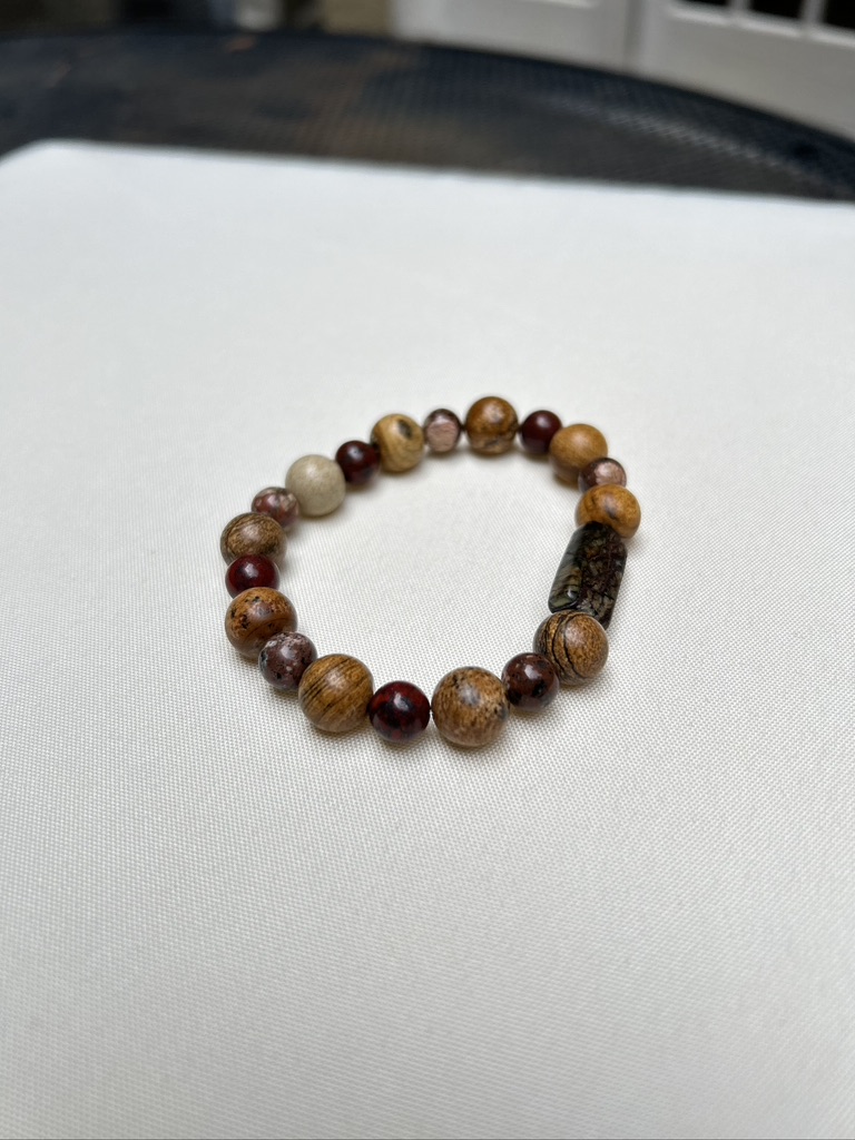 Bloodstone Dragon Jasper Bracelet