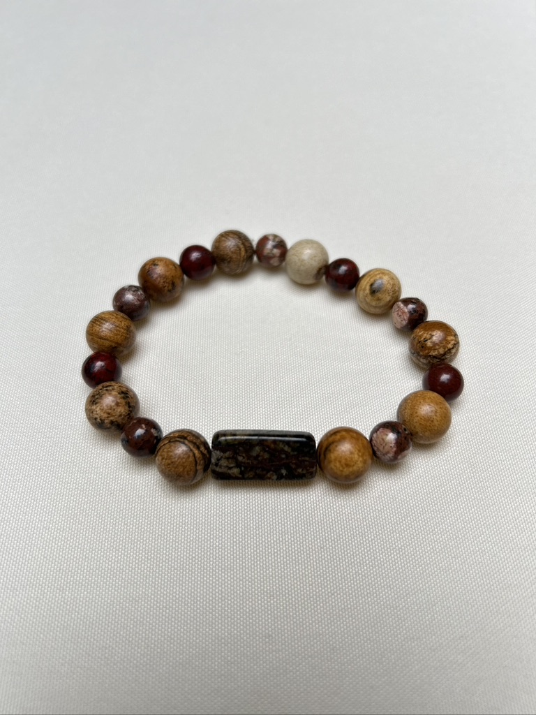 Bloodstone Dragon Jasper Bracelet