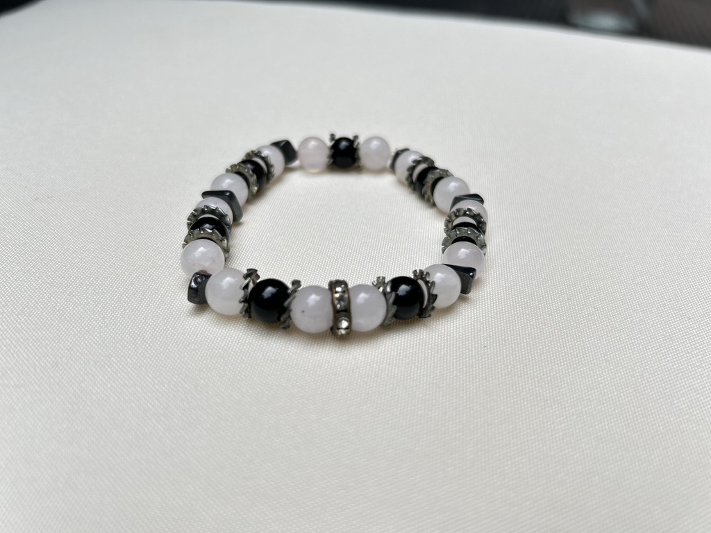 Love & War (Rose Quartz and Obsidian)