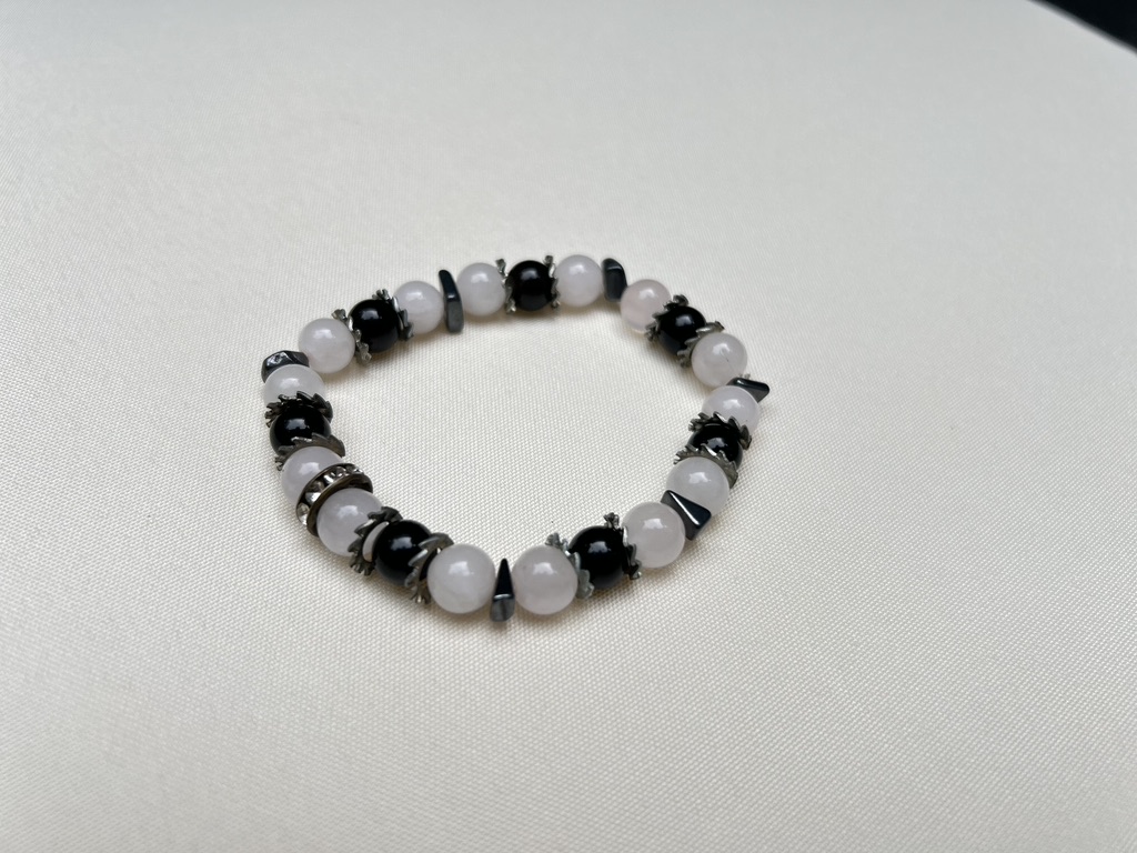 Love & War (Rose Quartz and Obsidian)