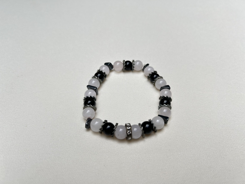 Love & War (Rose Quartz and Obsidian)
