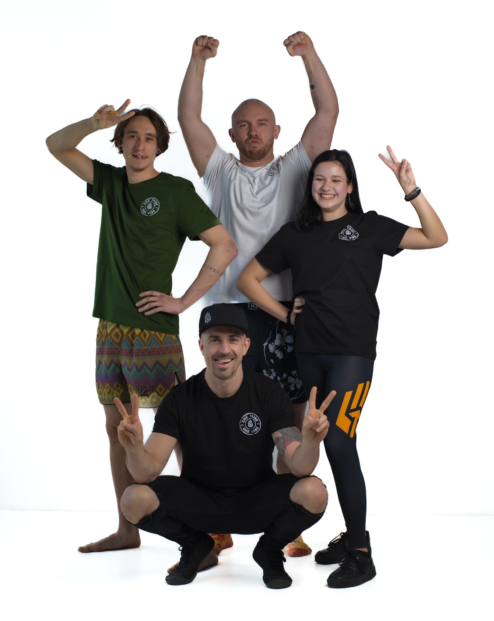 Koszulka - ONE TRIBE ONE VIBE - ZIELONA