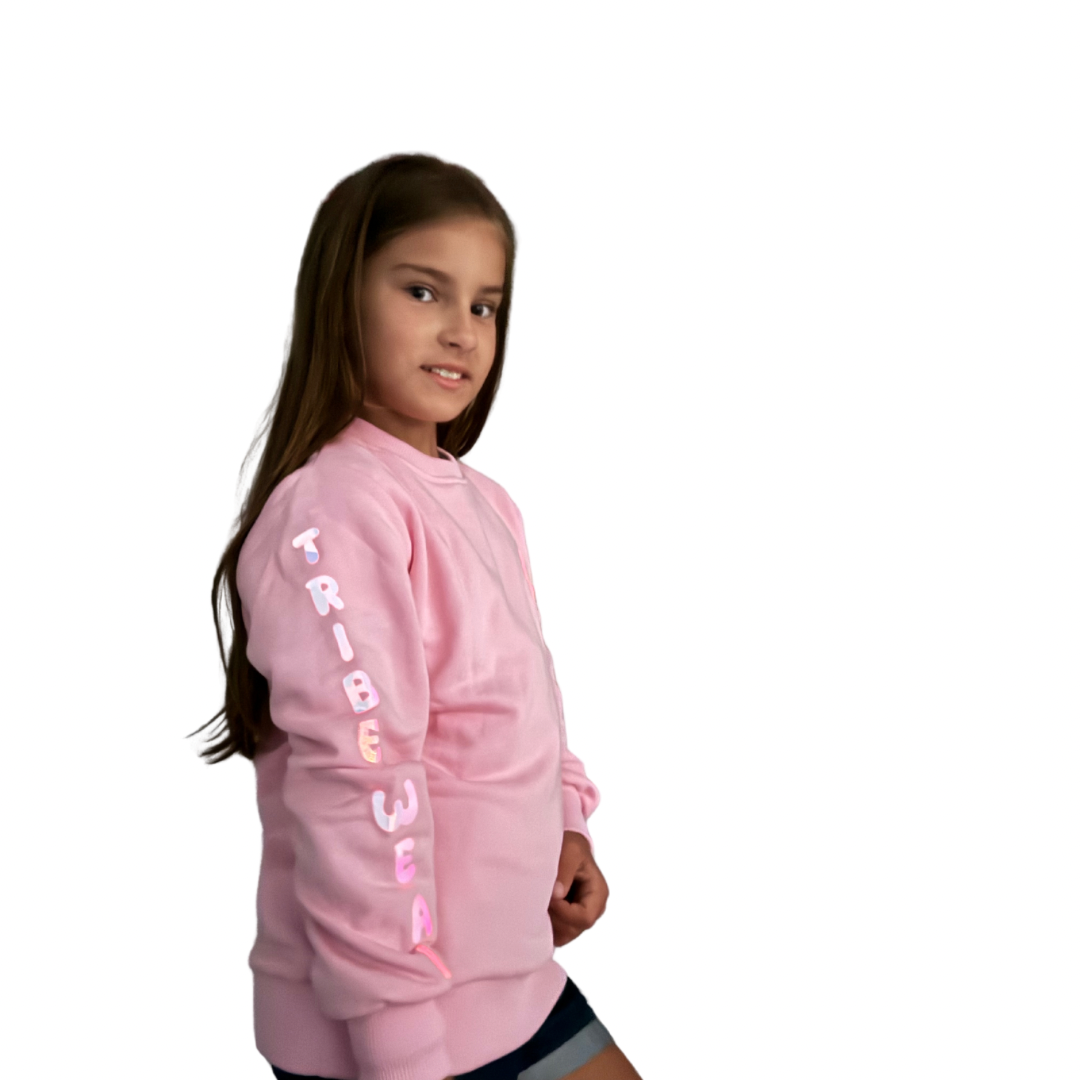 Bluza Neon Unisex wkładana przez głowę, świecąca w ciemności - różowa 