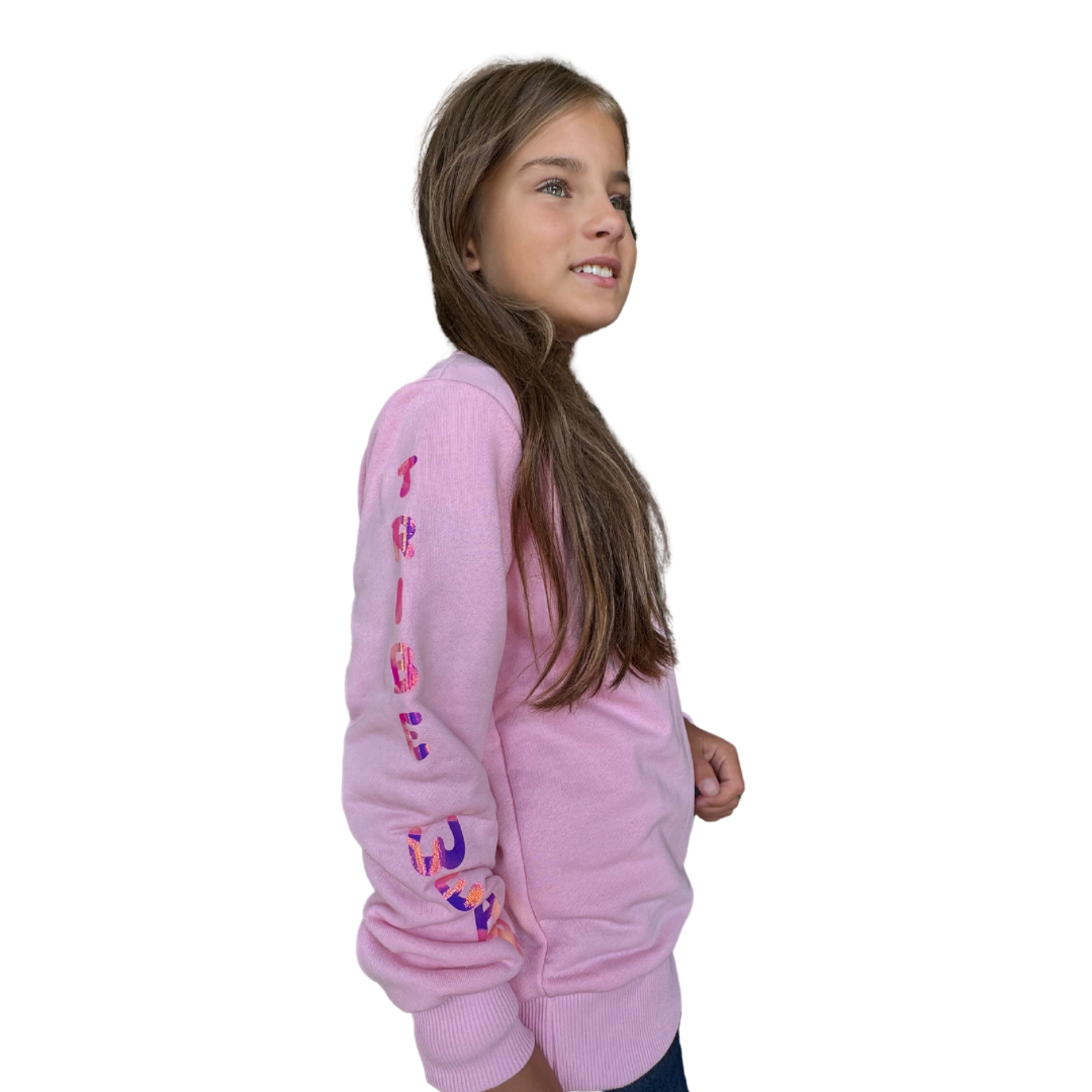 Bluza Neon Unisex wkładana przez głowę, świecąca w ciemności - różowa 