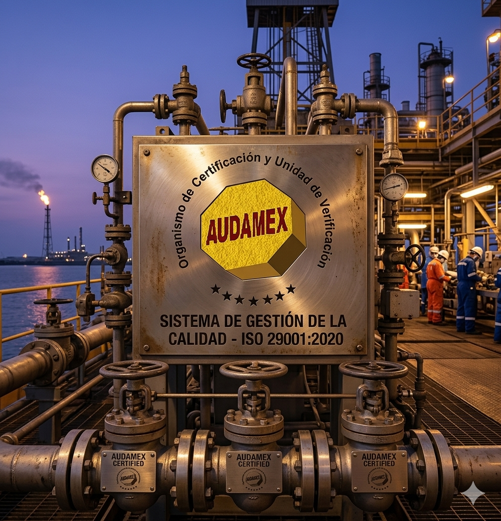•	ISO 29001:2020 Sistemas de Gestión de la Calidad en la Industria del petróleo, la petroquímica y gas natural (No. acreditacion 47/23).