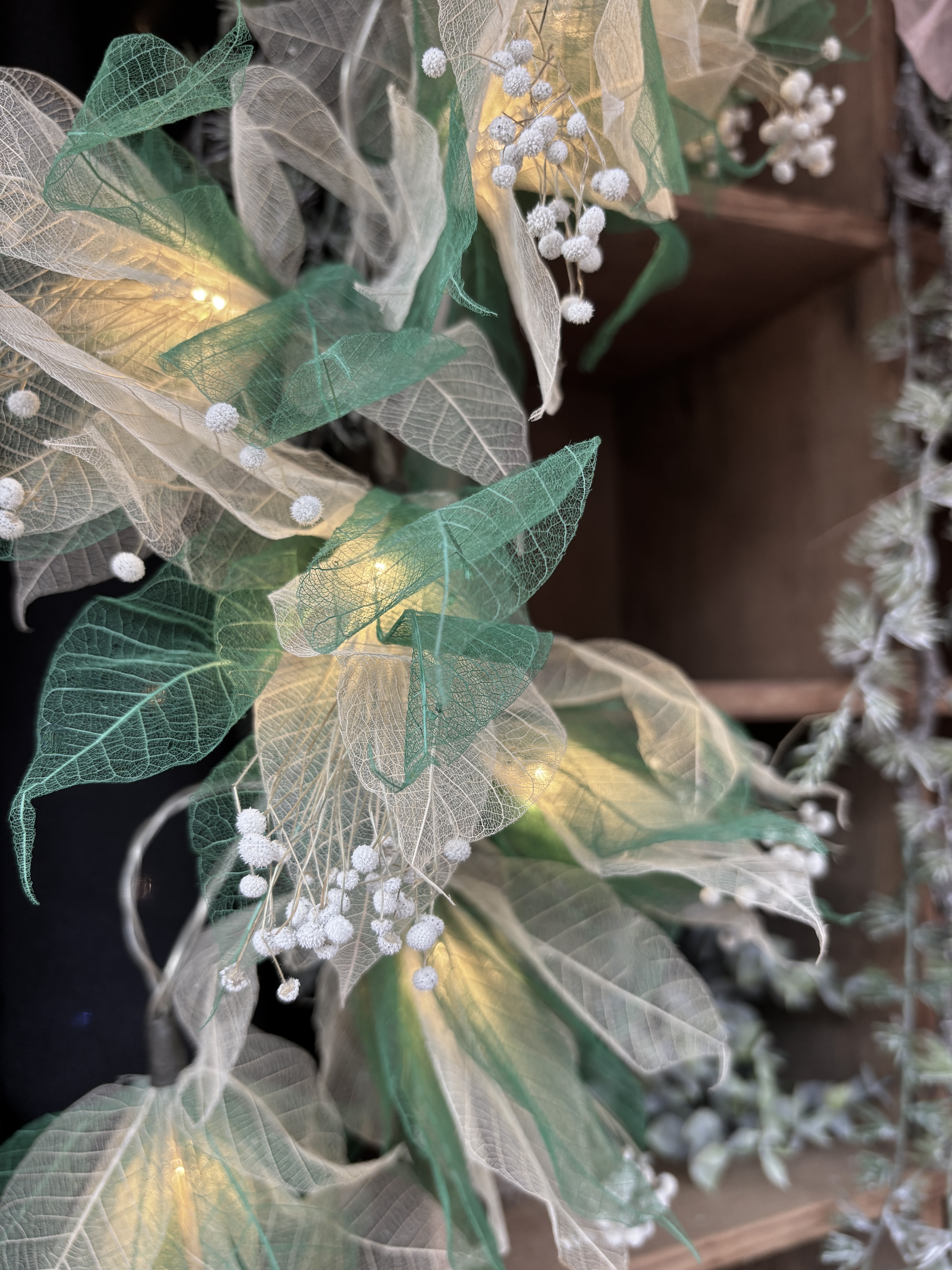 La guirlande Pistils Verte-Ecrue