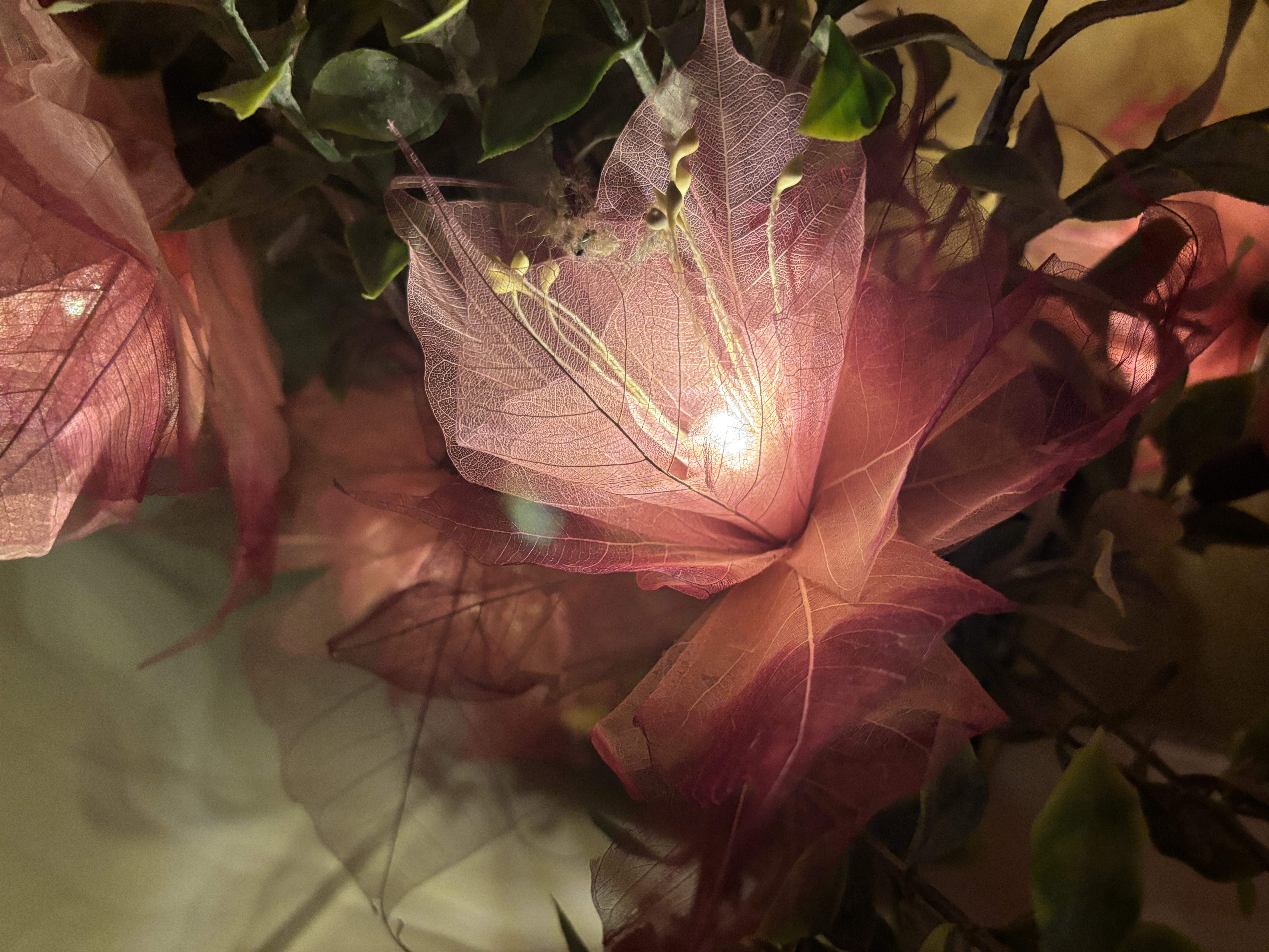La Grande guirlande Pivoine Rose/Bordeaux