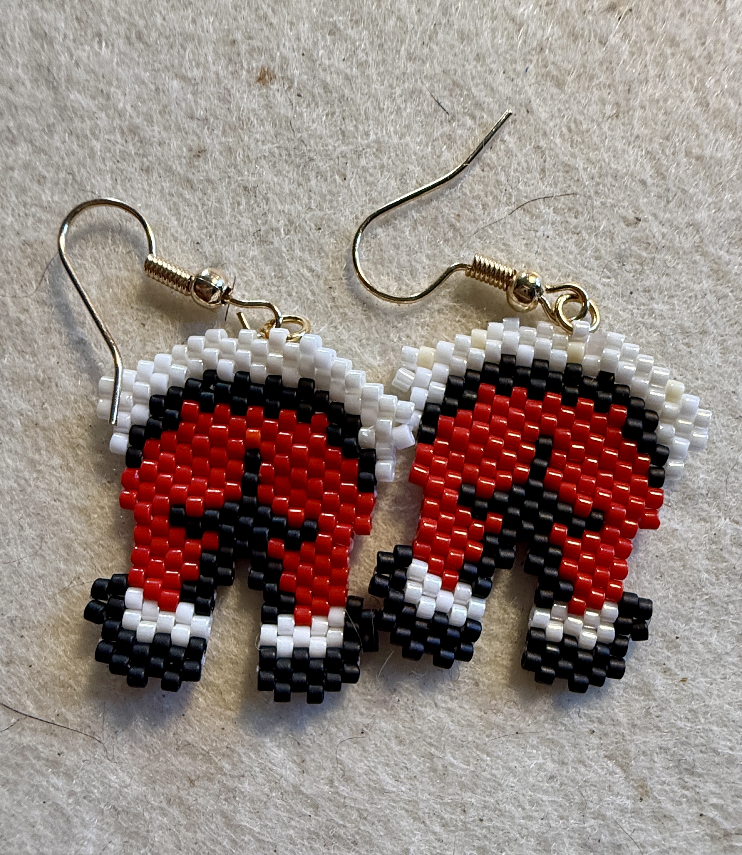 Boucles d'oreilles "Le Père Noël est coincé"