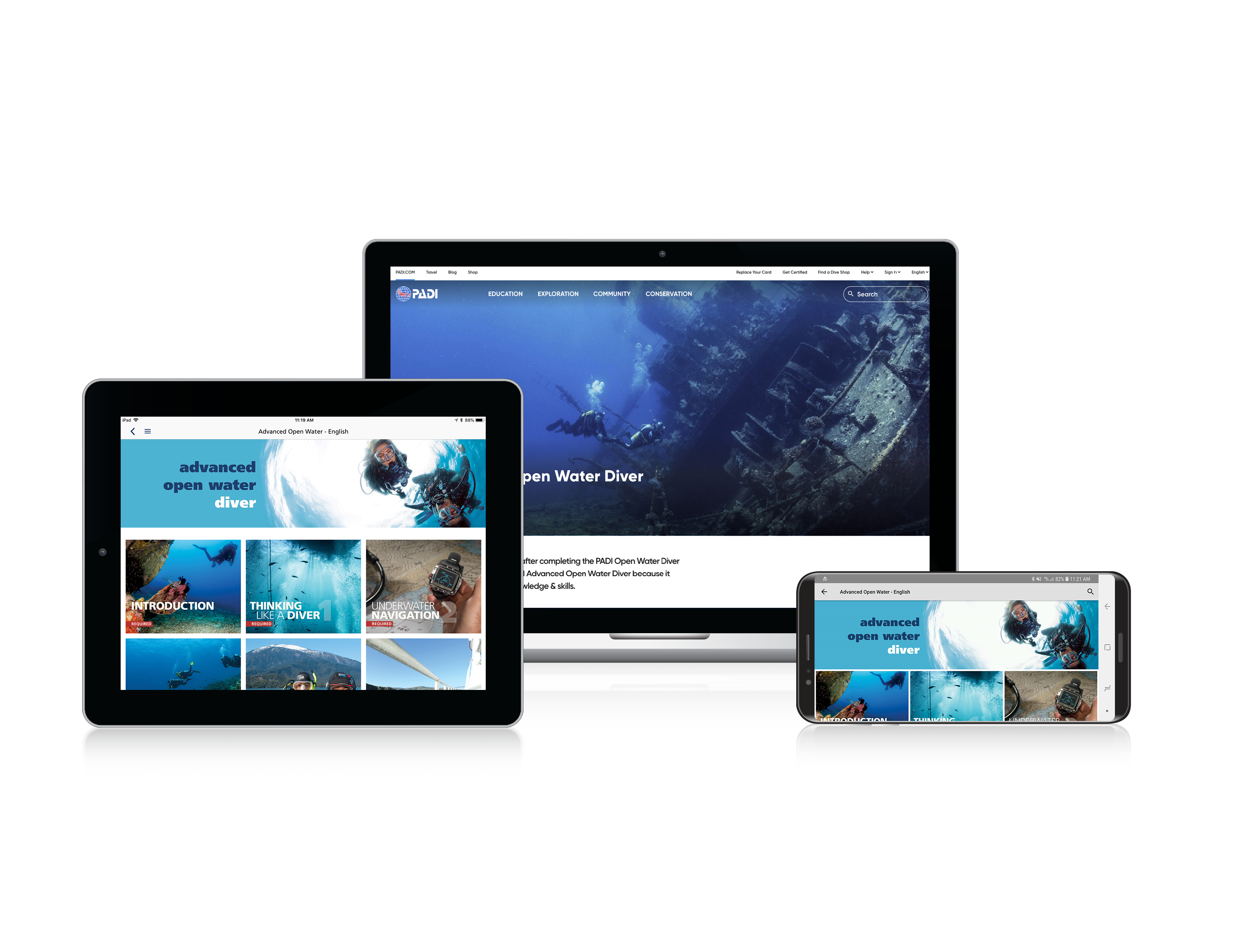 PADI Advanced Open Water e-learning