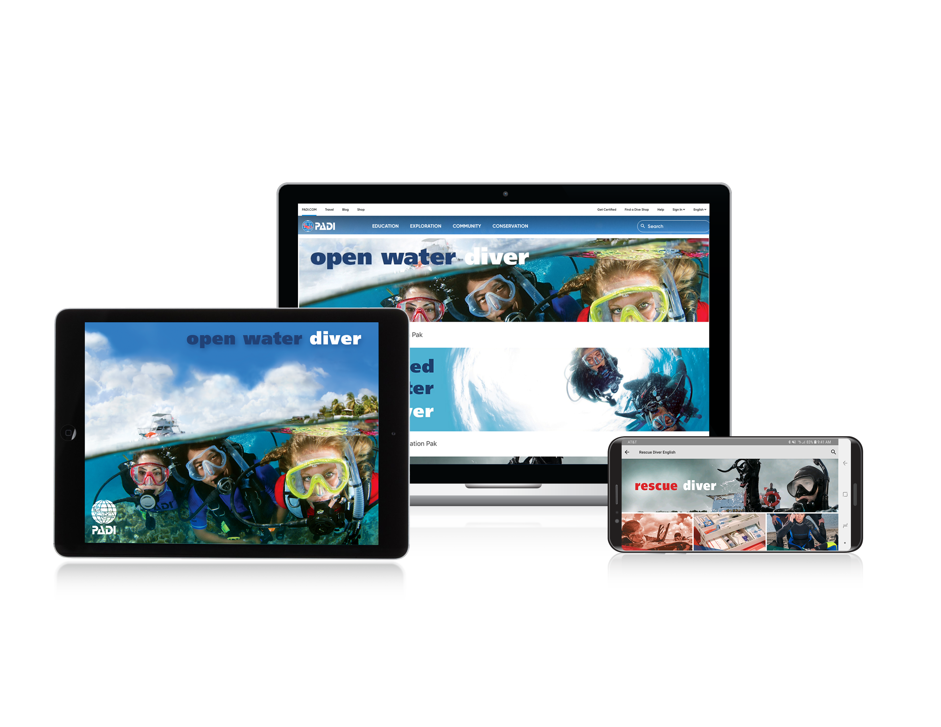 PADI Open Water e-learning