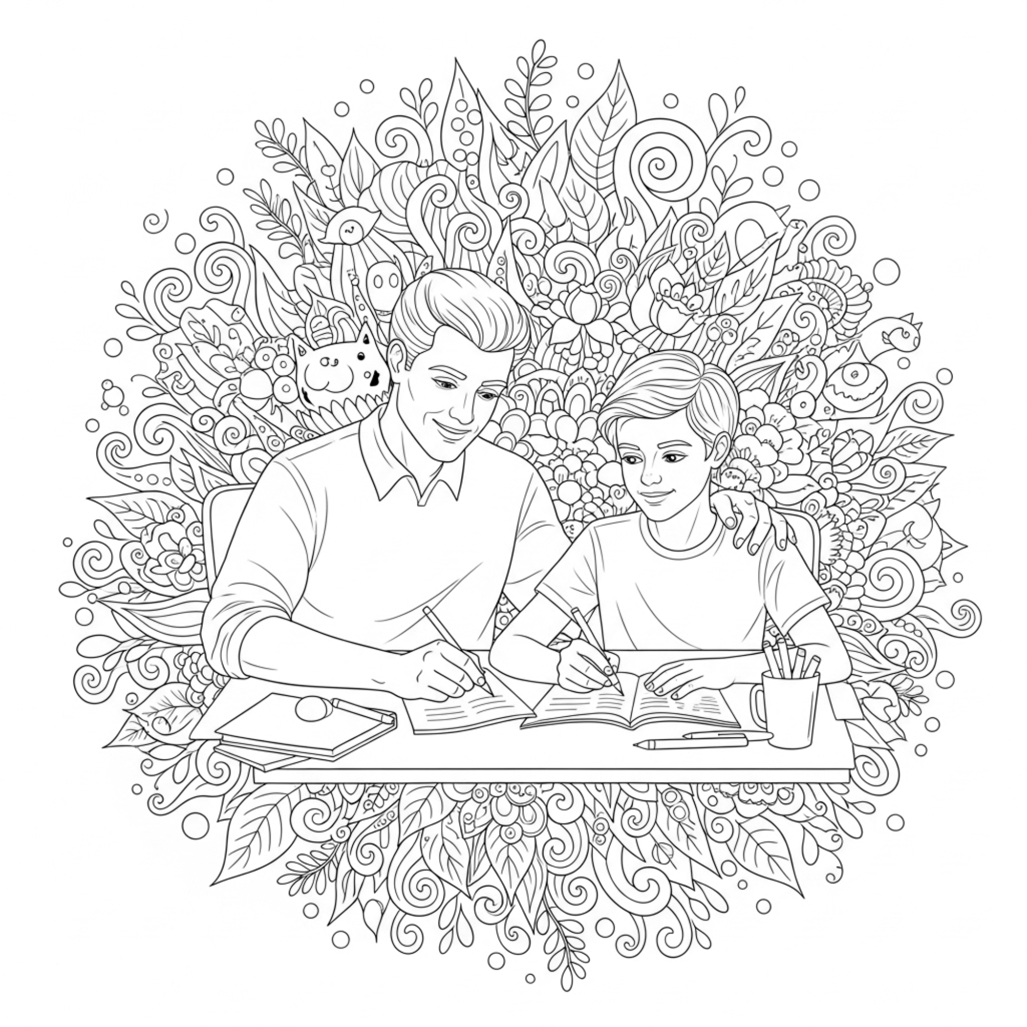 orever Loved : A Parent and Teen Bond Coloring Book