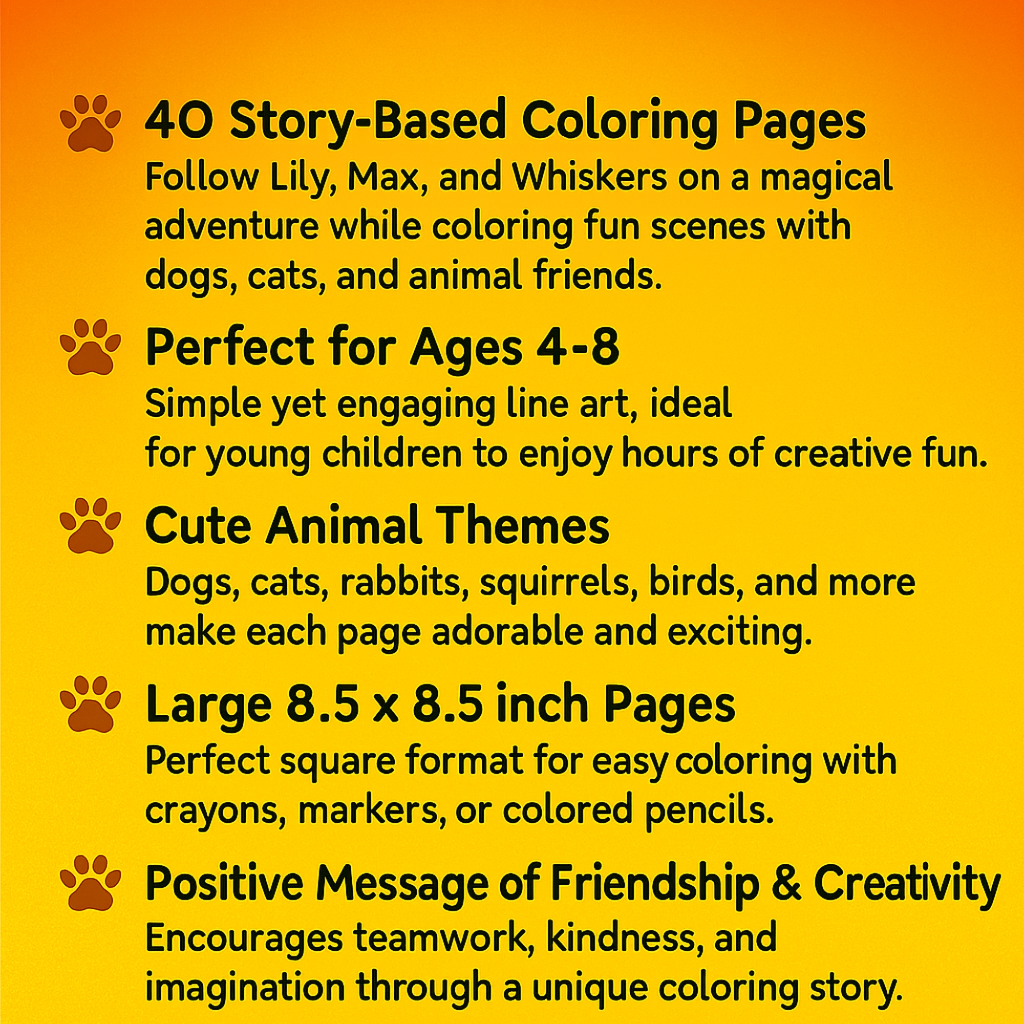 Lily, Max, and Whiskers: A Cute Dog, Cat, and Girl Coloring Adventure
