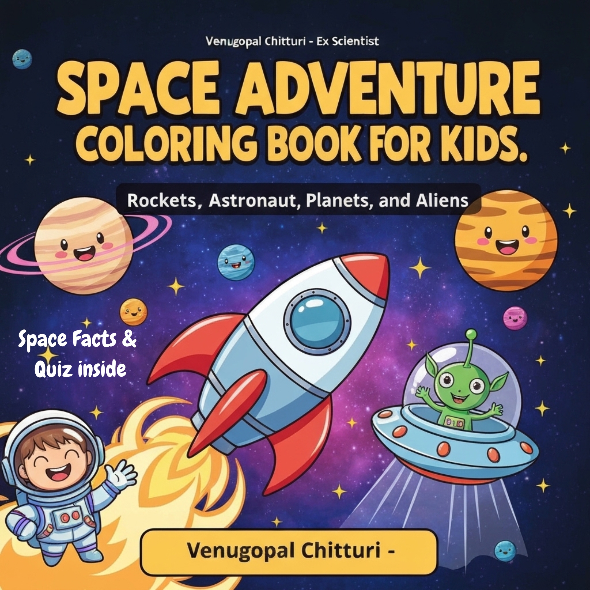Space Adventure Coloring Book for Kids