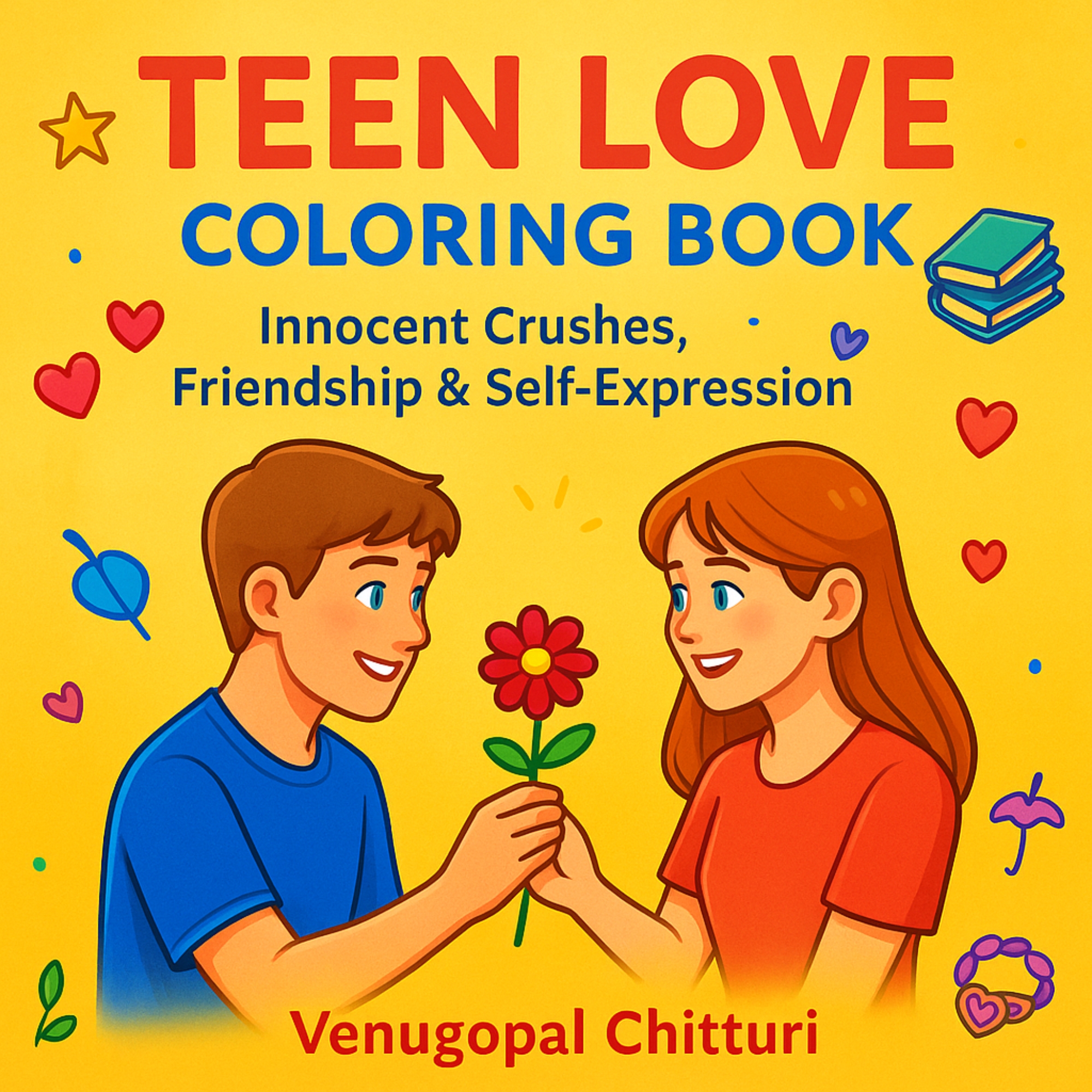 Teen Love Coloring Book