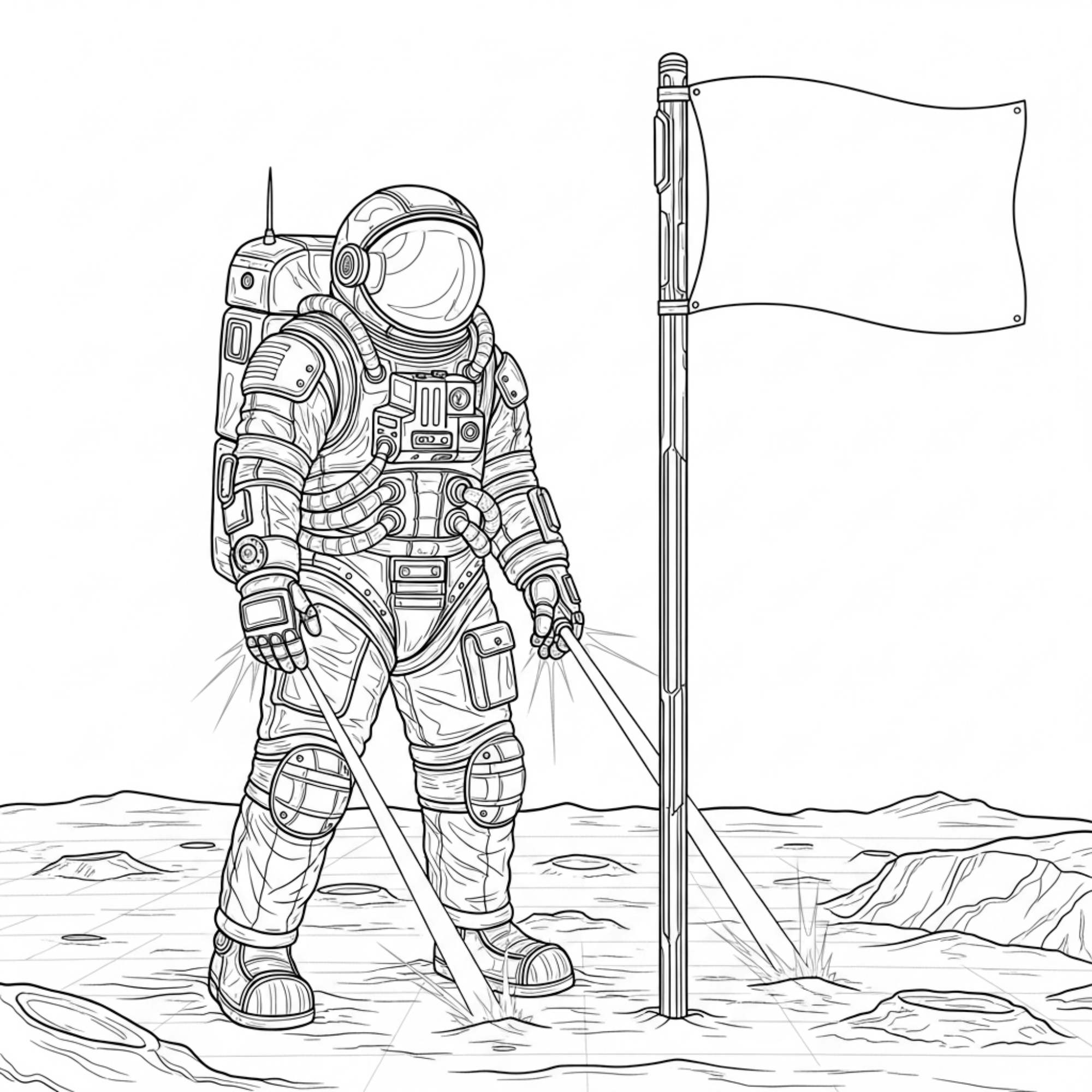 Space Adventure Coloring Book for Kids