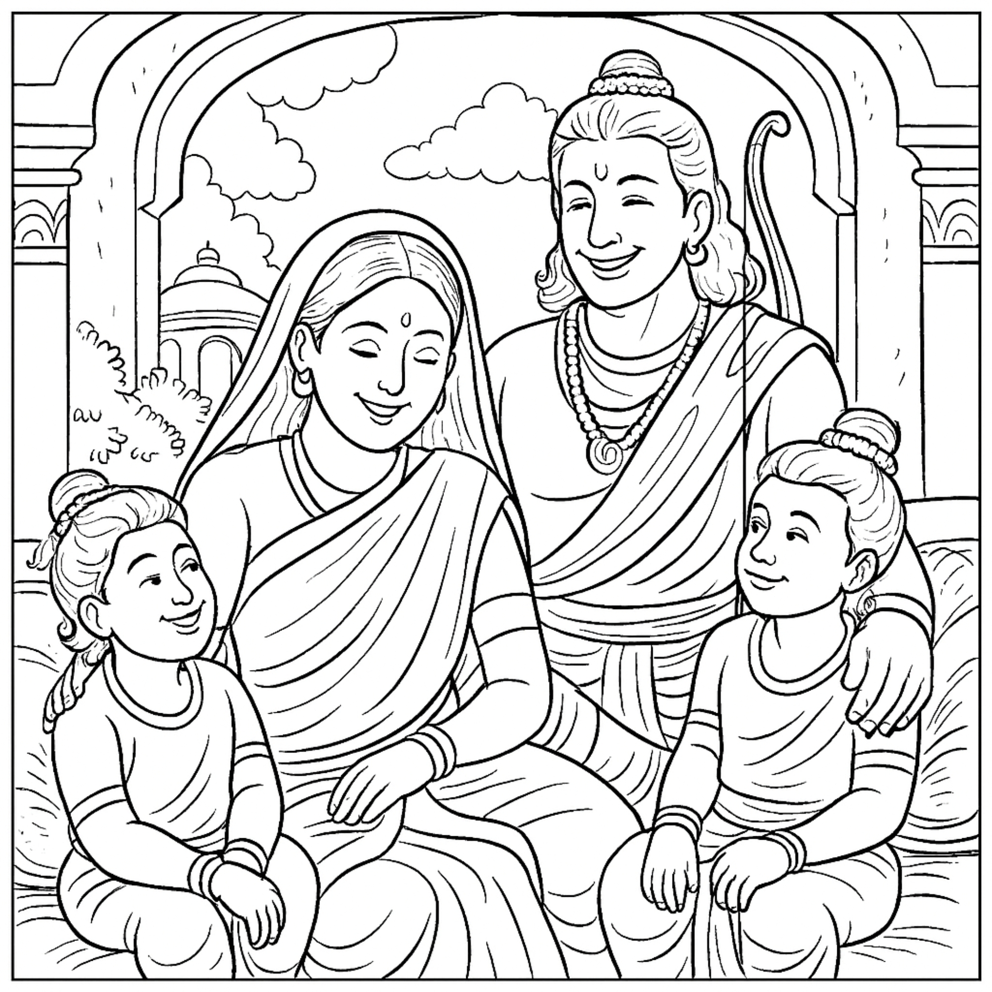 The Ramayana Coloring Book