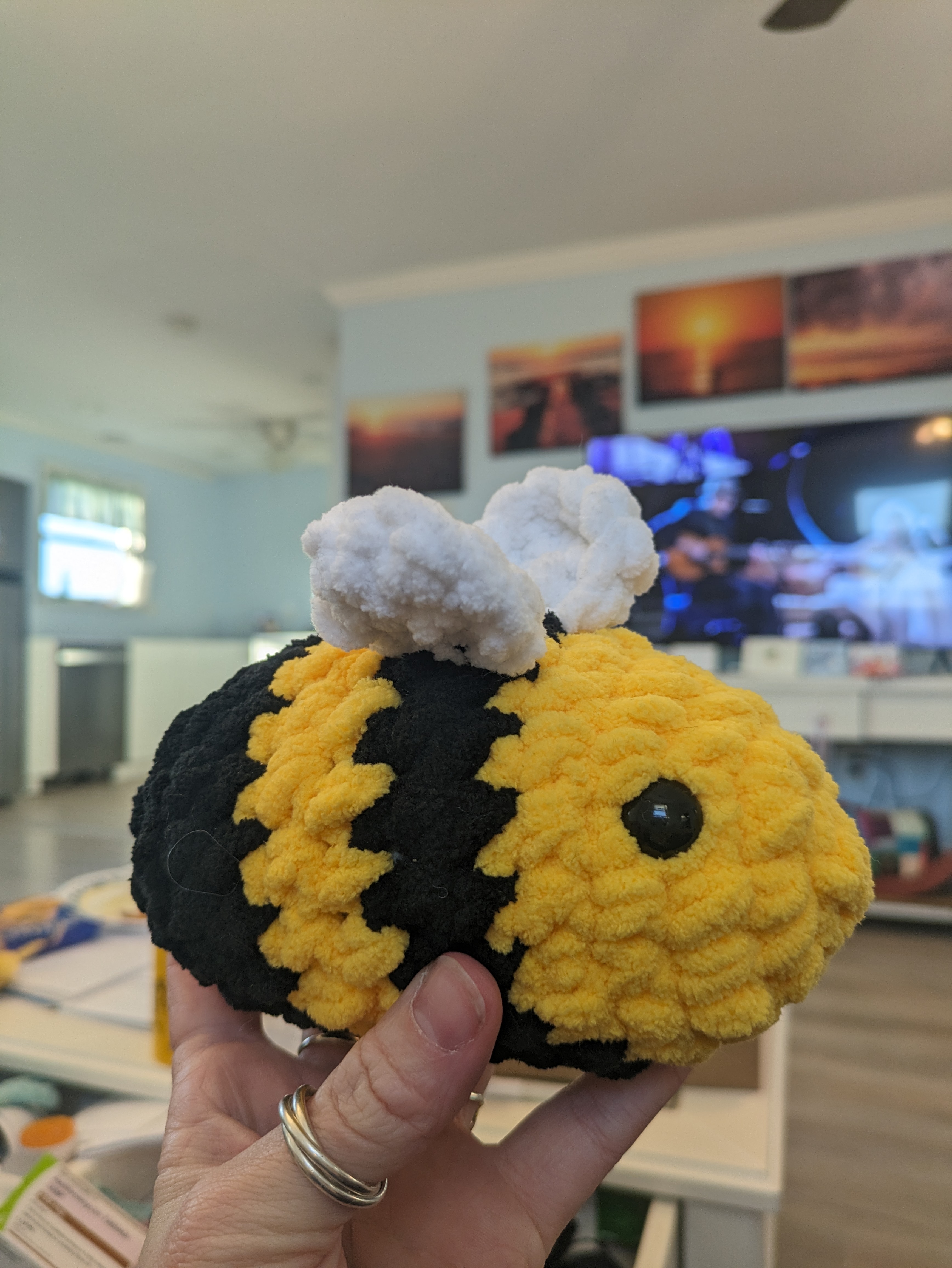 Handmade snuggly Bee