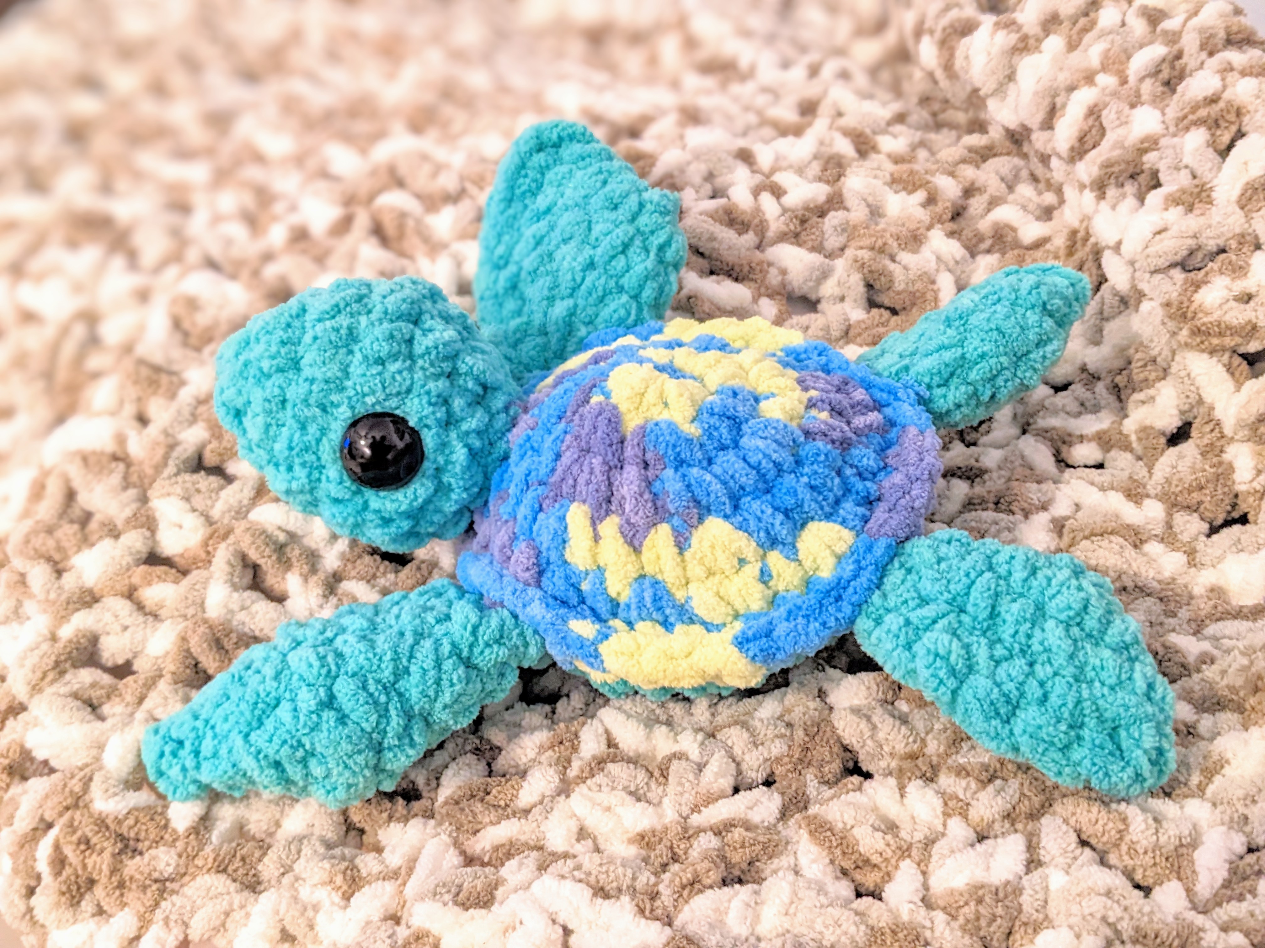 Handmade Plush Turtle Toy