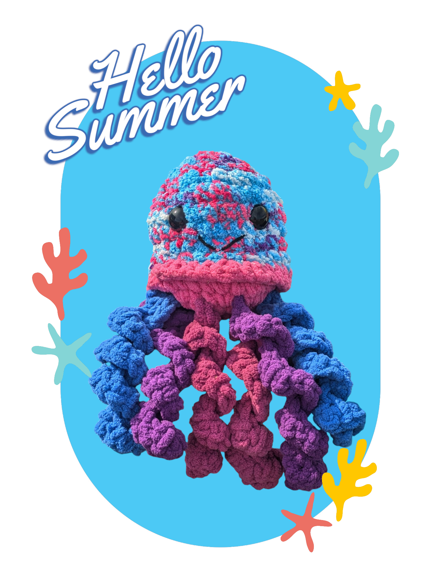 Handmade Crocheted Sea Creature Plushies