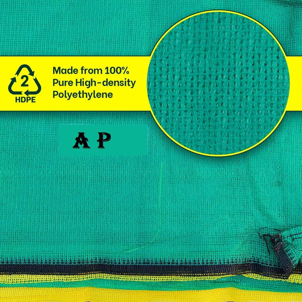 A P Green House 50% UV Stabilization Agro Netting Shade (3m X 5m, Green)